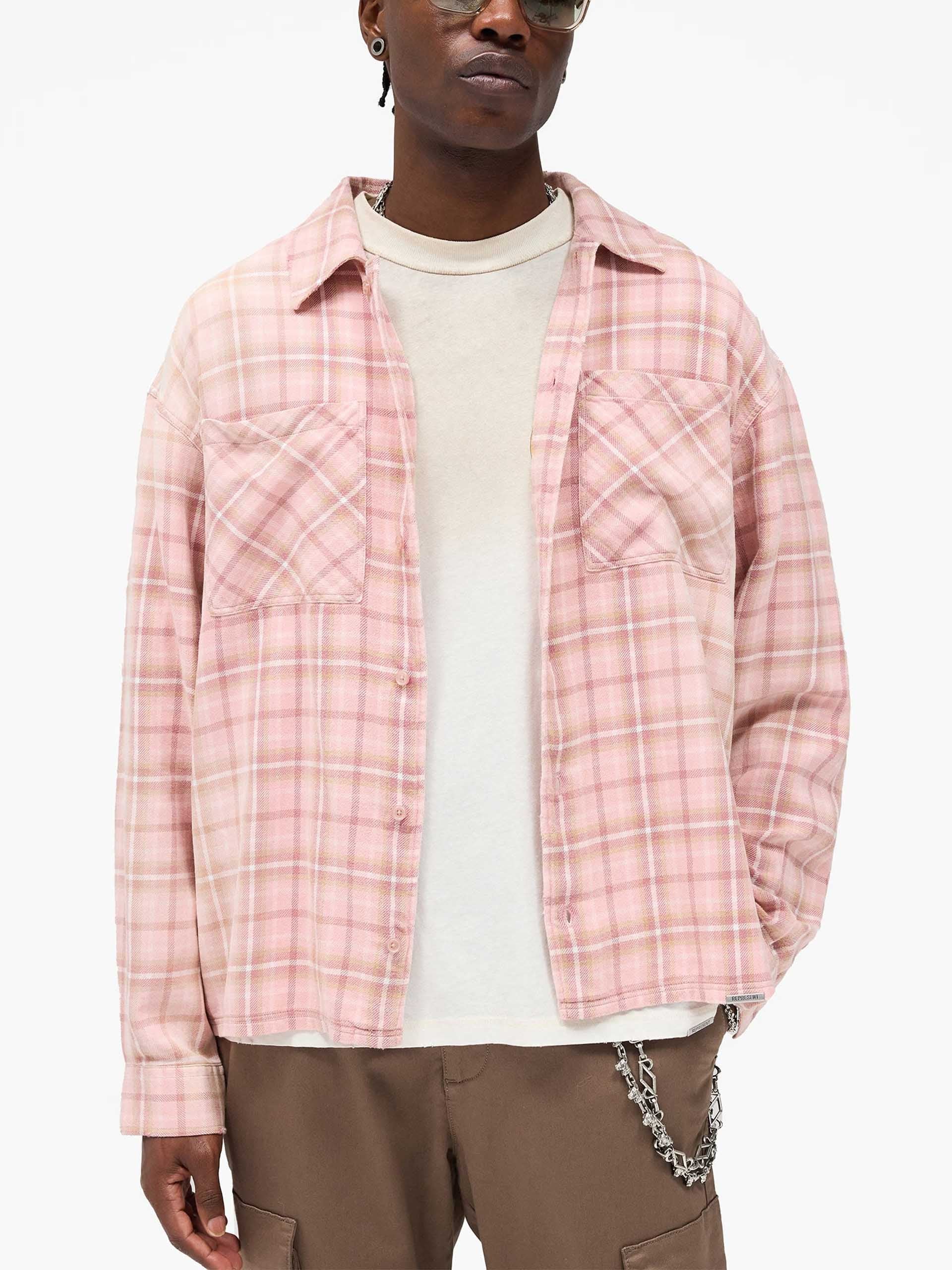 REPRESENT - Kariertes Flanell-Hemd aus Baumwolle