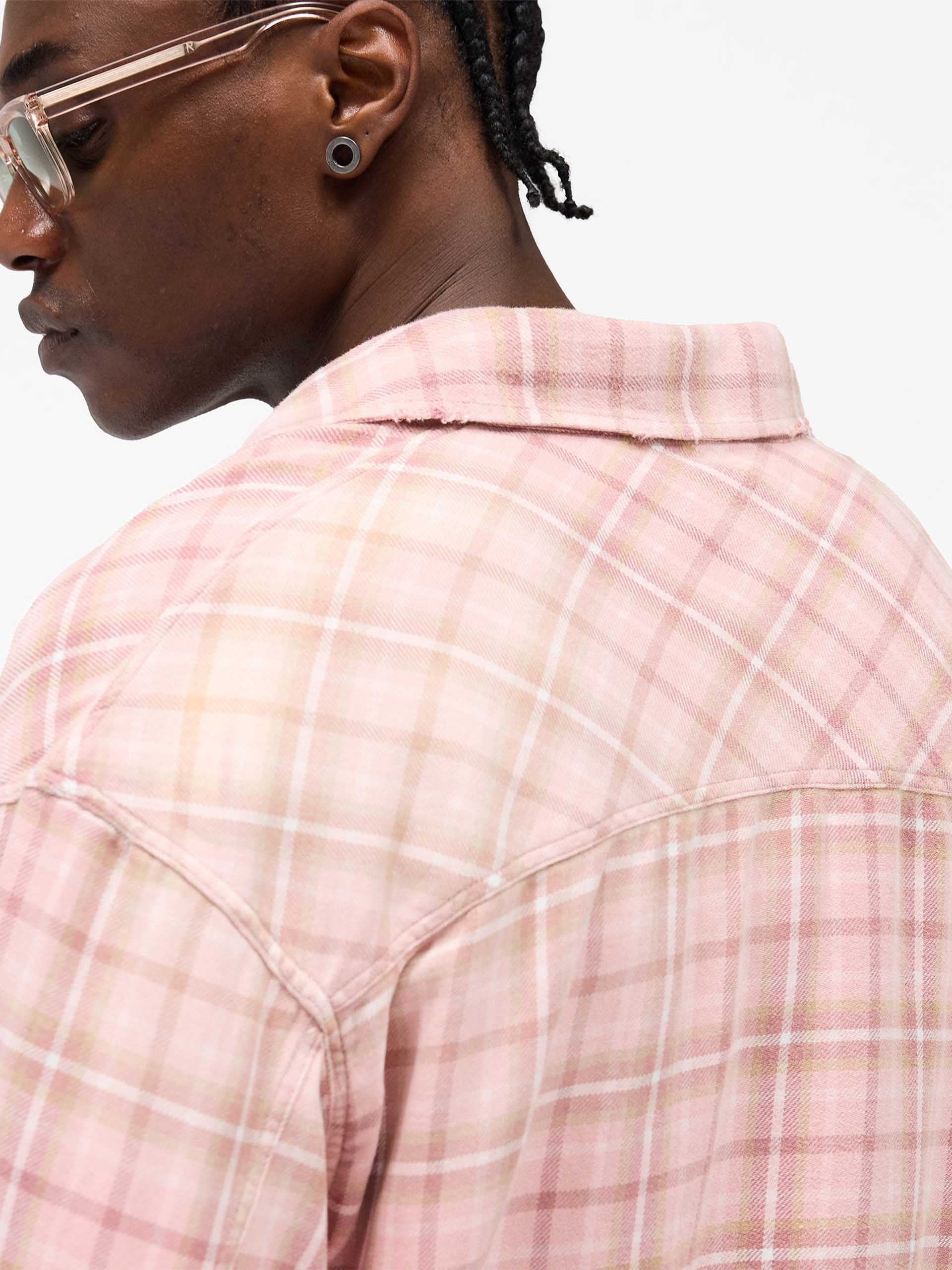 REPRESENT - Kariertes Flanell-Hemd aus Baumwolle