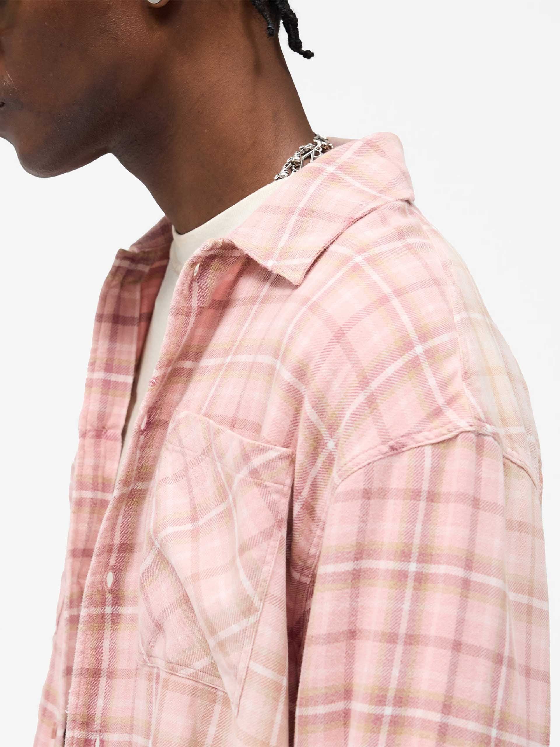 REPRESENT - Kariertes Flanell-Hemd aus Baumwolle