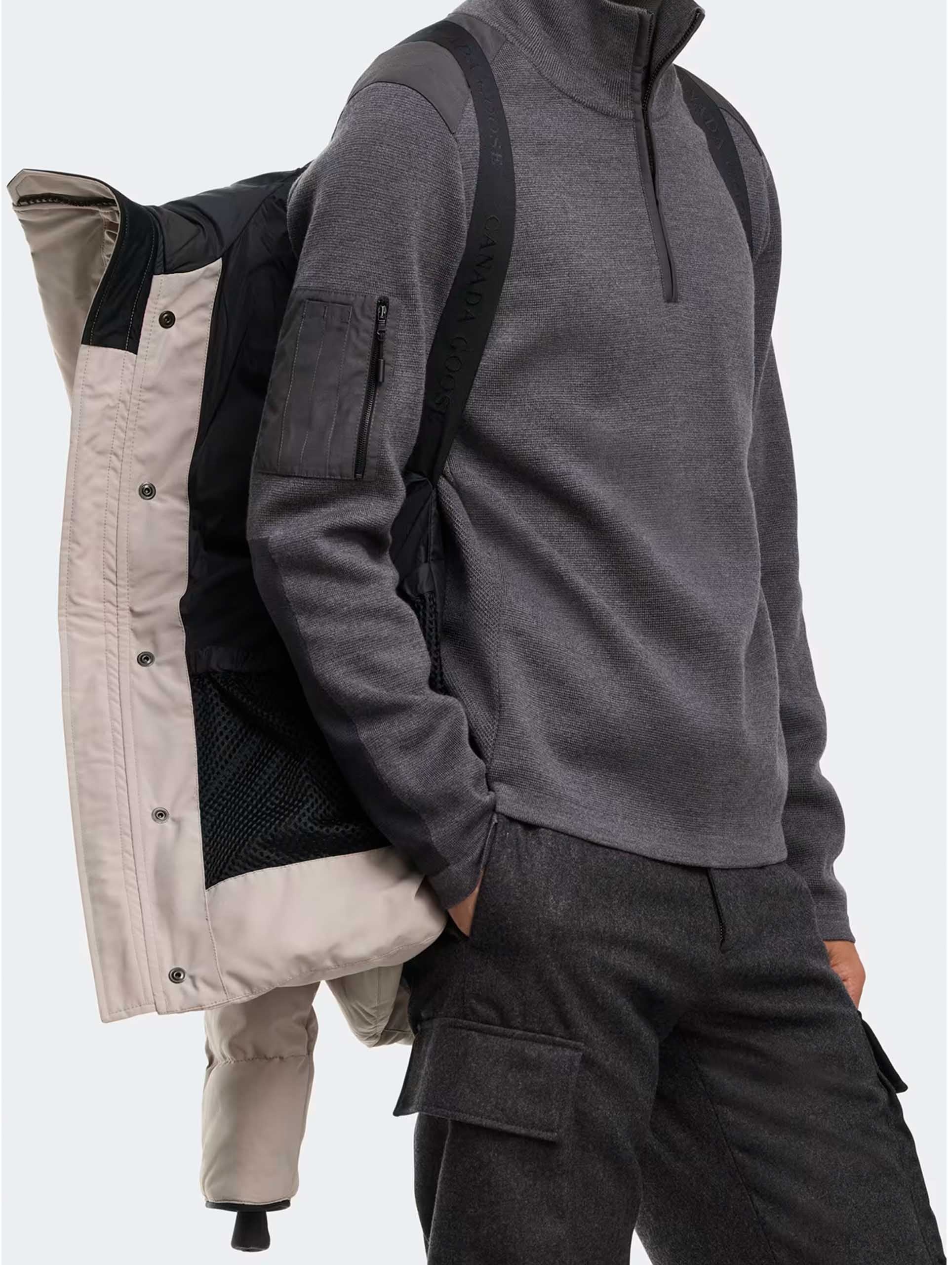 CANADA GOOSE - MacMillan Daunenparka für Herren in Hellgrau - Light grey