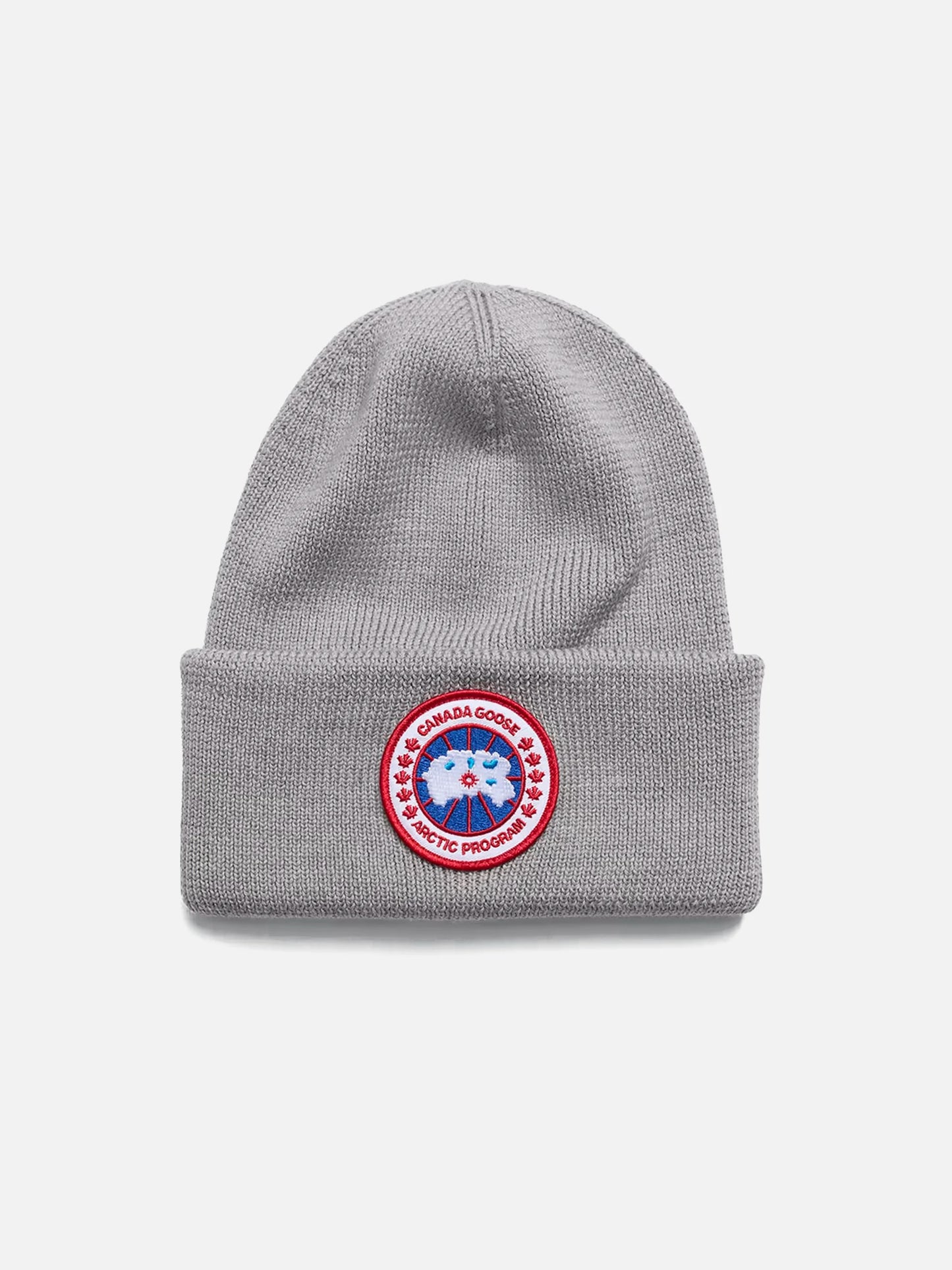 CANADA GOOSE - Arctic Mütze mit Logo-Patch in Hellgrau - Light grey