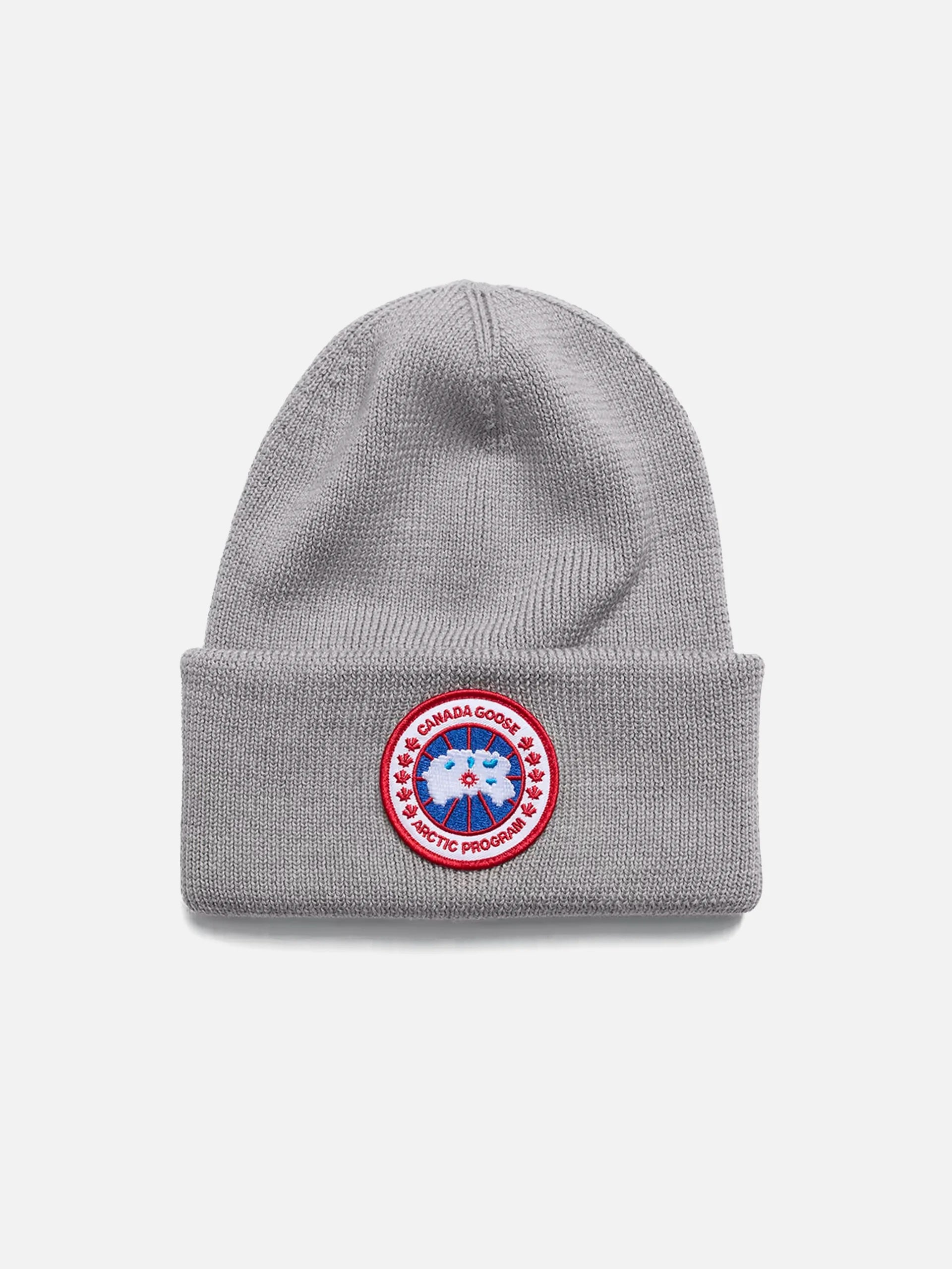 CANADA GOOSE - Arctic Mütze mit Logo-Patch in Hellgrau - Light grey