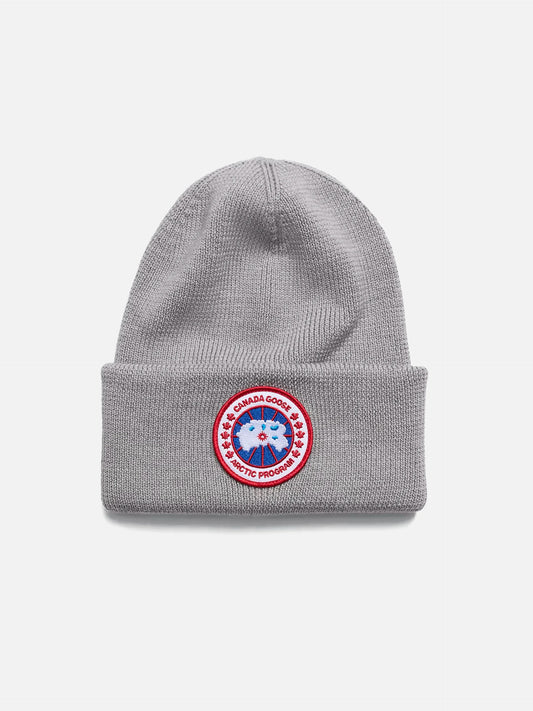 CANADA GOOSE - Arctic Mütze mit Logo-Patch in Hellgrau - Light grey