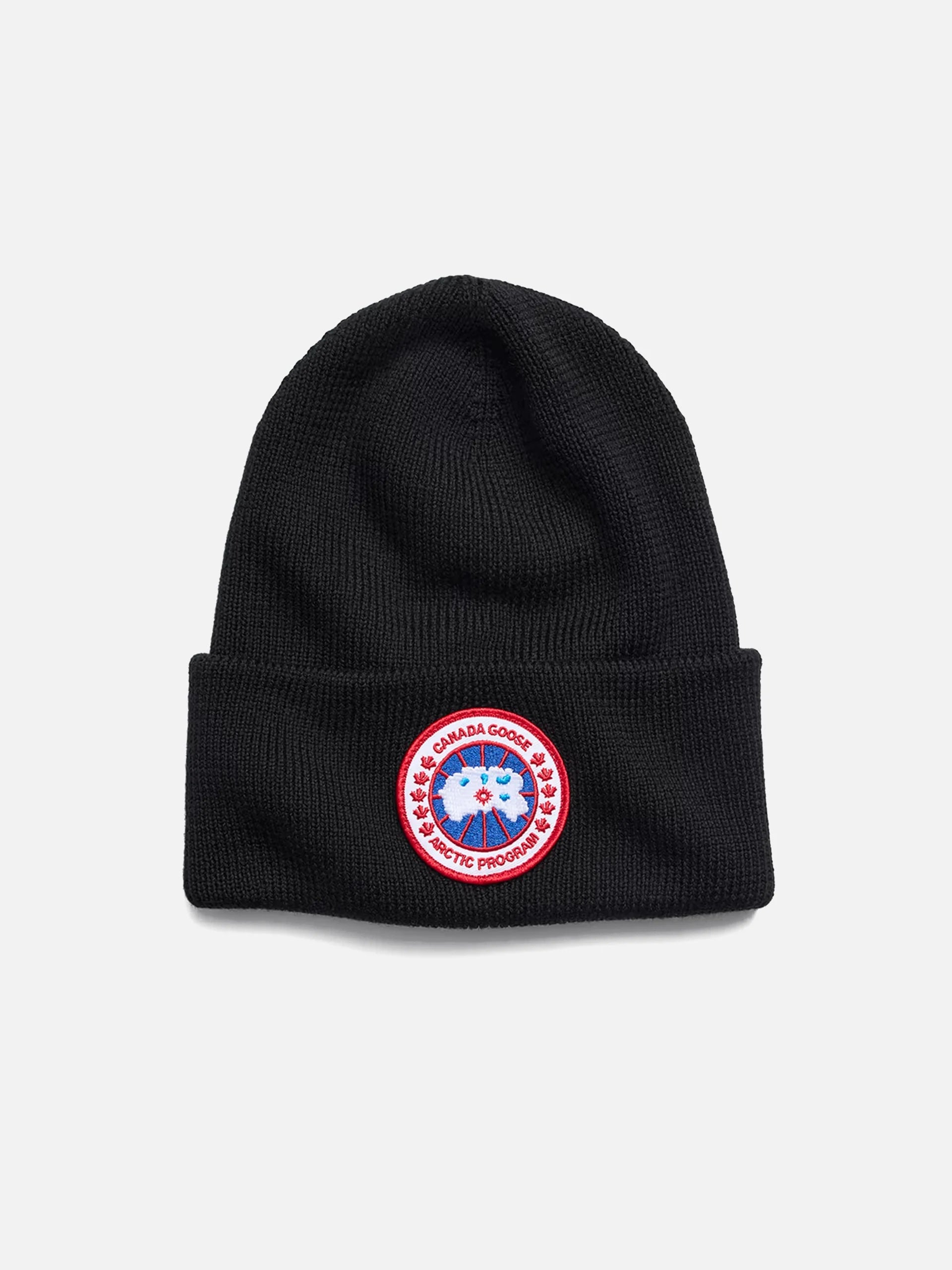 CANADA GOOSE - Arctic Mütze mit Logo-Patch in Schwarz - Black
