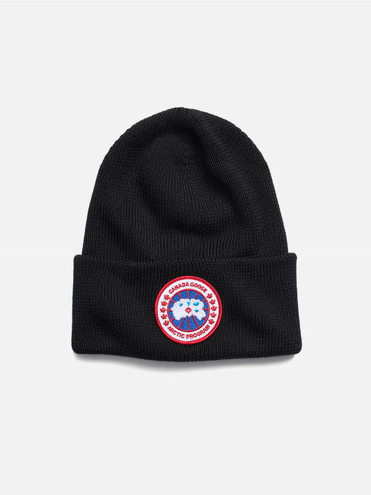 CANADA GOOSE - Arctic Mütze mit Logo-Patch in Schwarz - Black