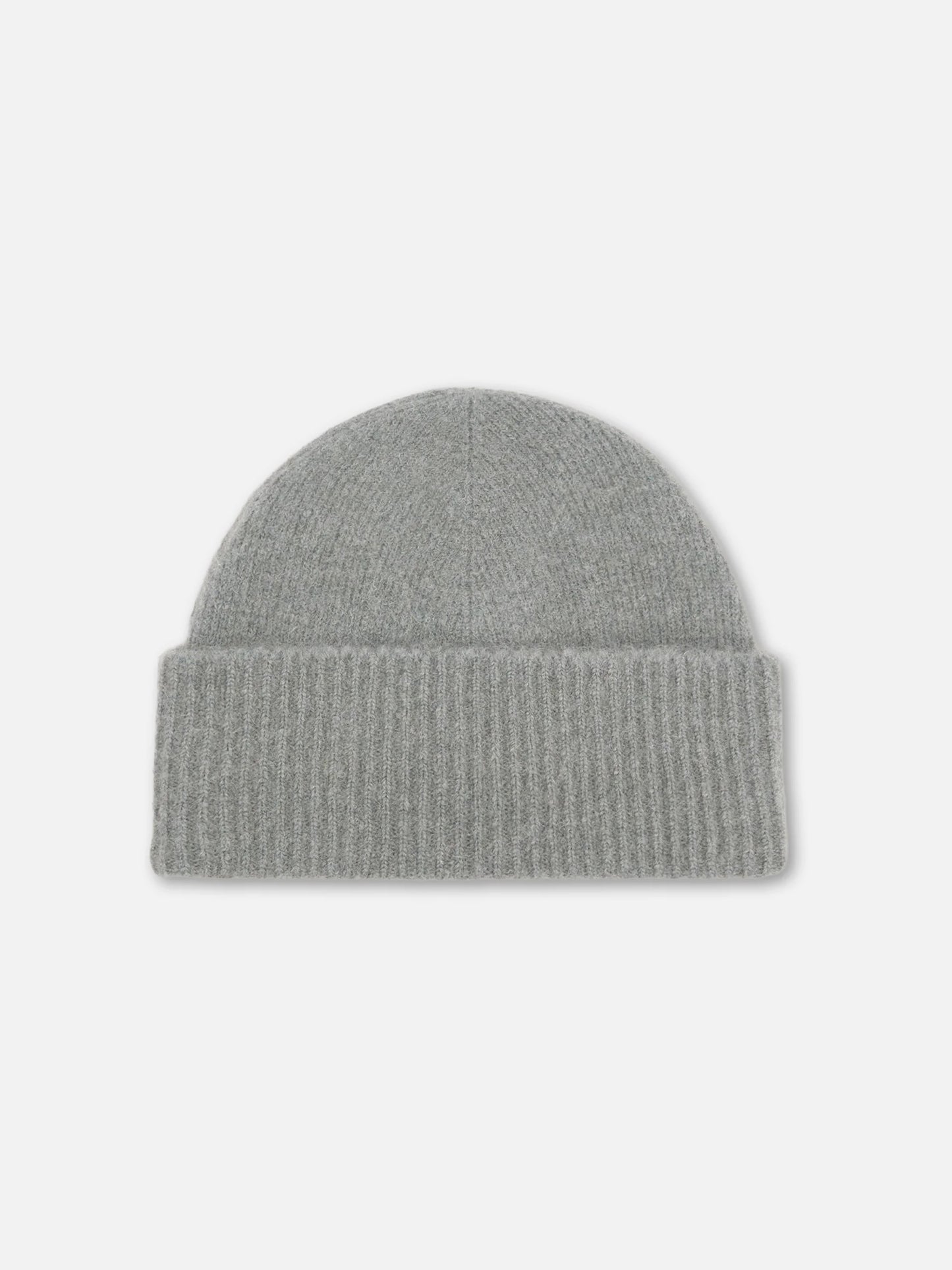 AMI PARIS - Ami De Coeur Mütze aus Alpakastrick in Grau / Off-White - Grey / Off-White