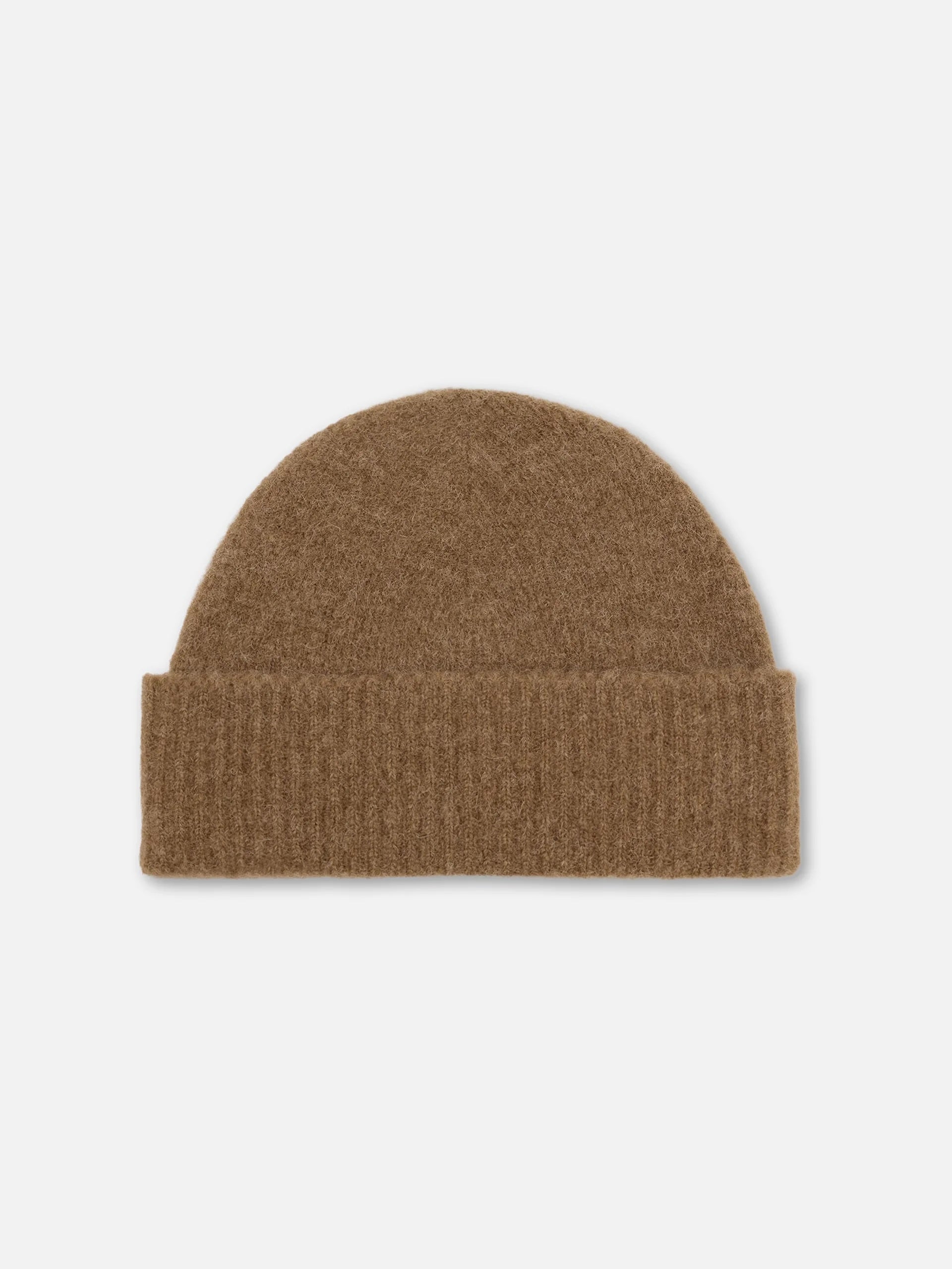 AMI PARIS - Ami De Coeur Mütze aus Alpakastrick in Braun / Off-White - Brown / Off-White