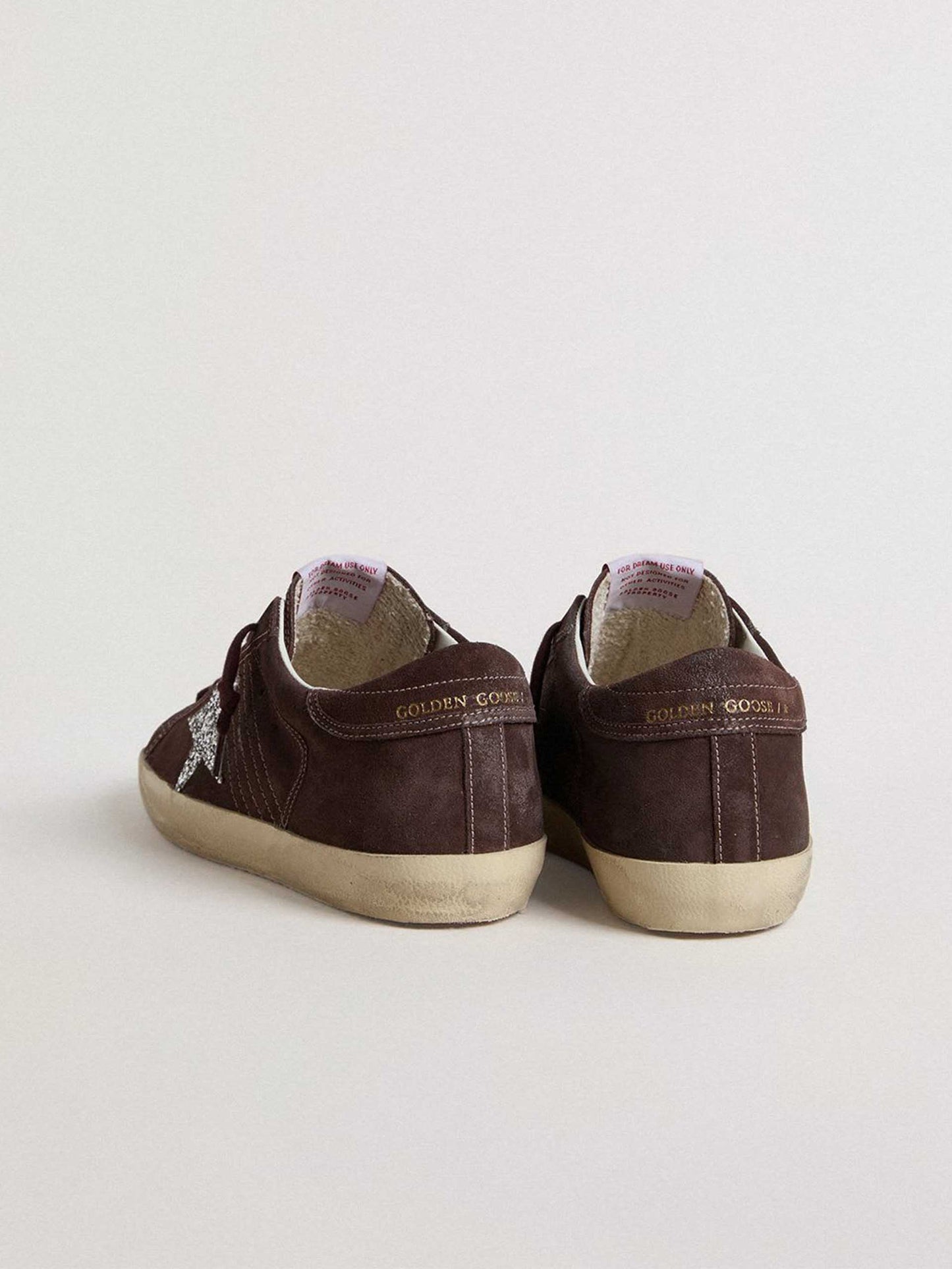 GOLDEN GOOSE - Super-Star Glitter Sneakers für Damen