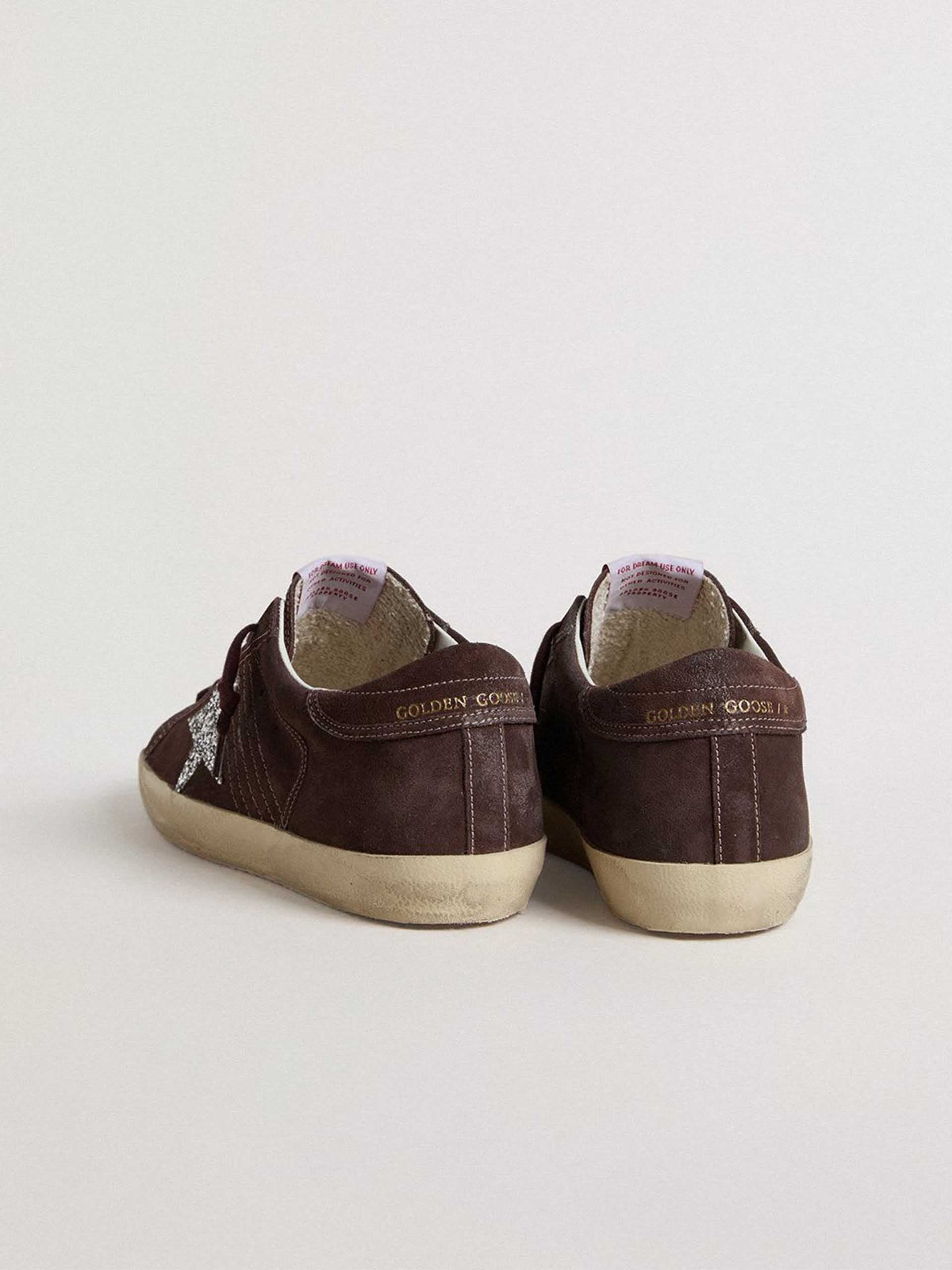 GOLDEN GOOSE - Super-Star Glitter Sneakers für Damen