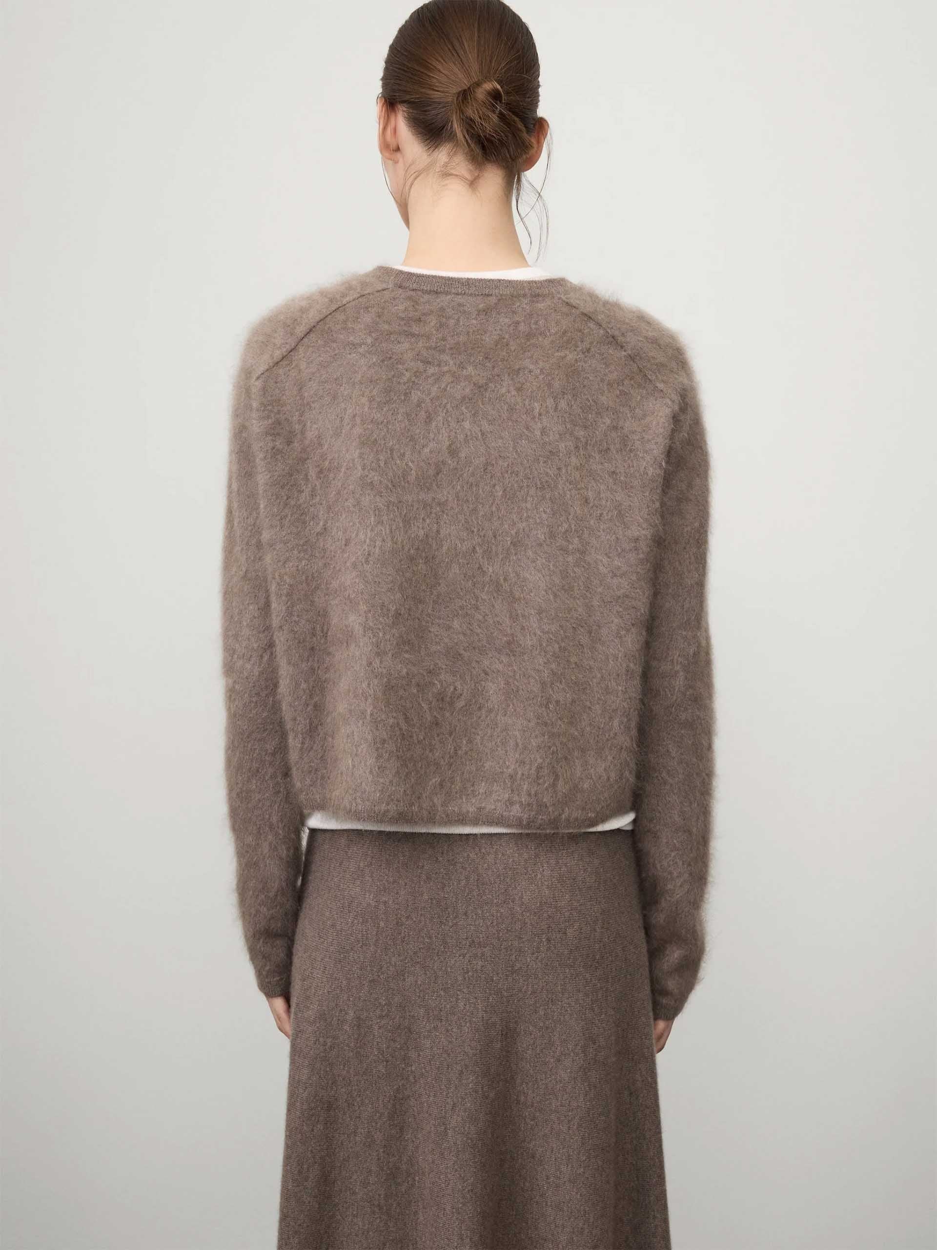 LISA YANG - Lexia Pullover aus Kaschmir für Damen in Taupe