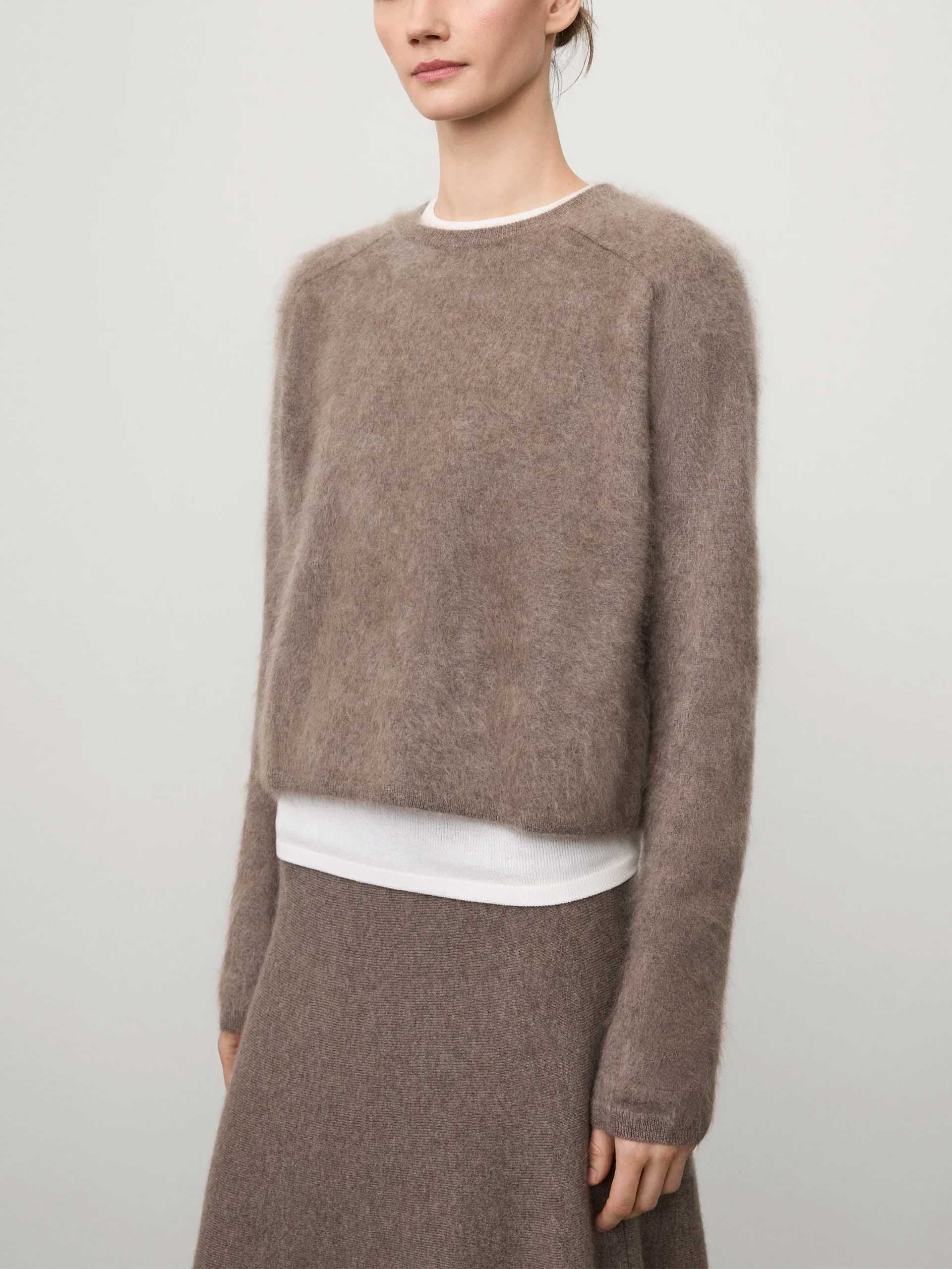 LISA YANG - Lexia Pullover aus Kaschmir für Damen in Taupe