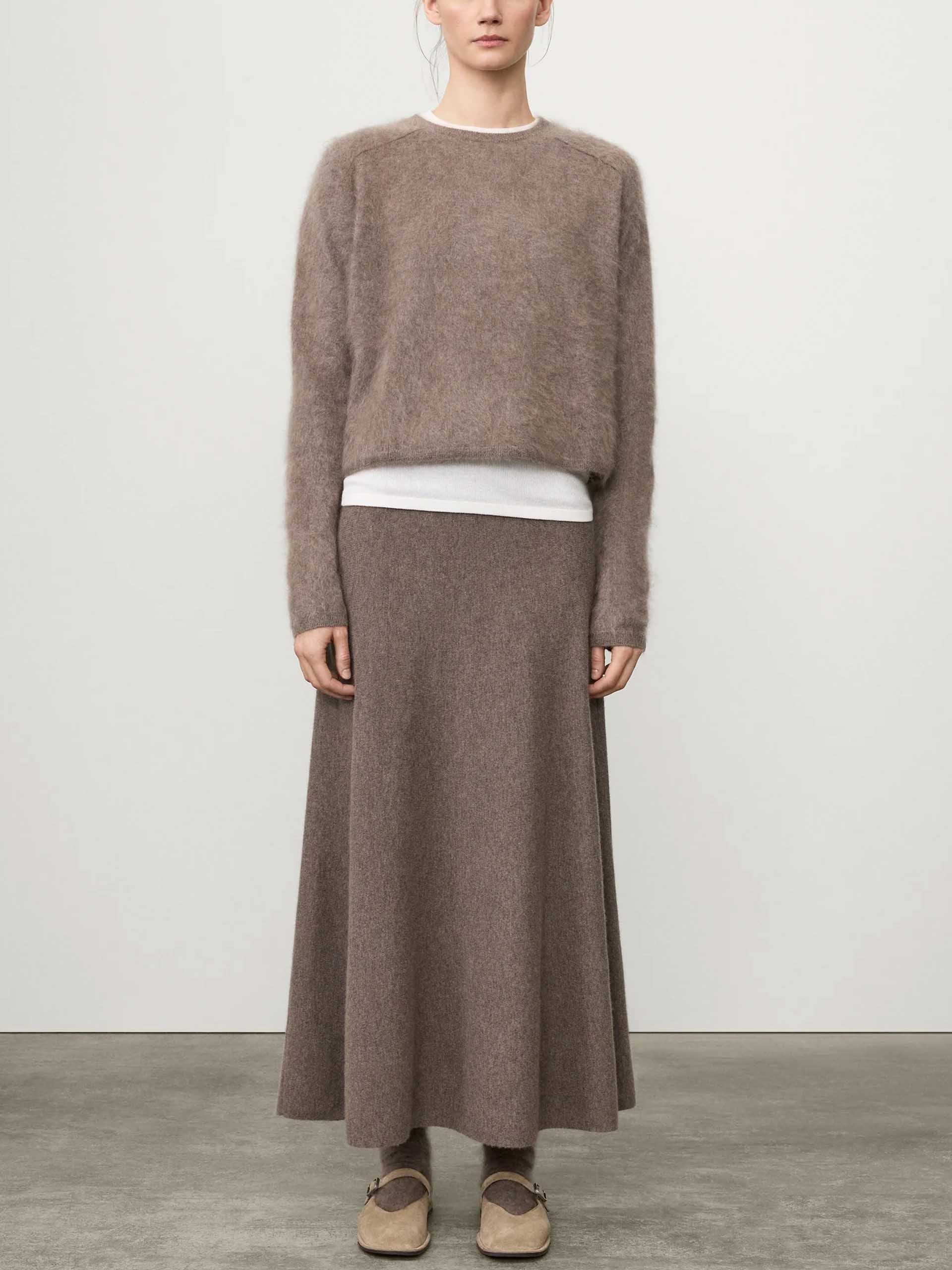 LISA YANG - Lexia Pullover aus Kaschmir für Damen in Taupe