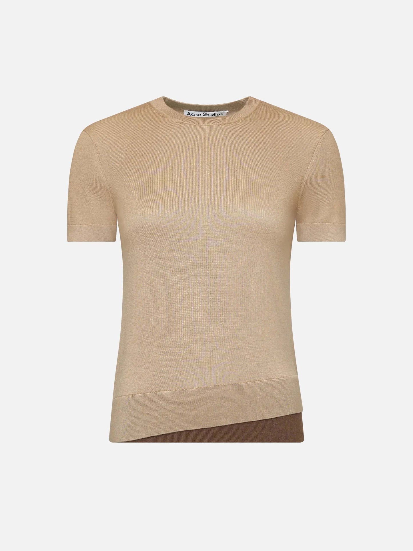 Mehrlagiger Kurzarm-Pullover für Damen