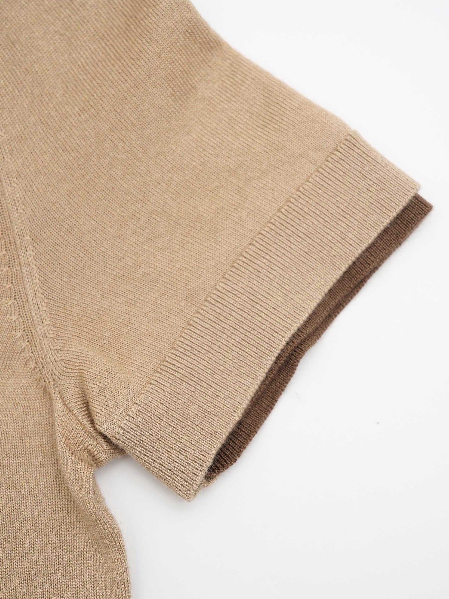 Mehrlagiger Kurzarm-Pullover für Damen