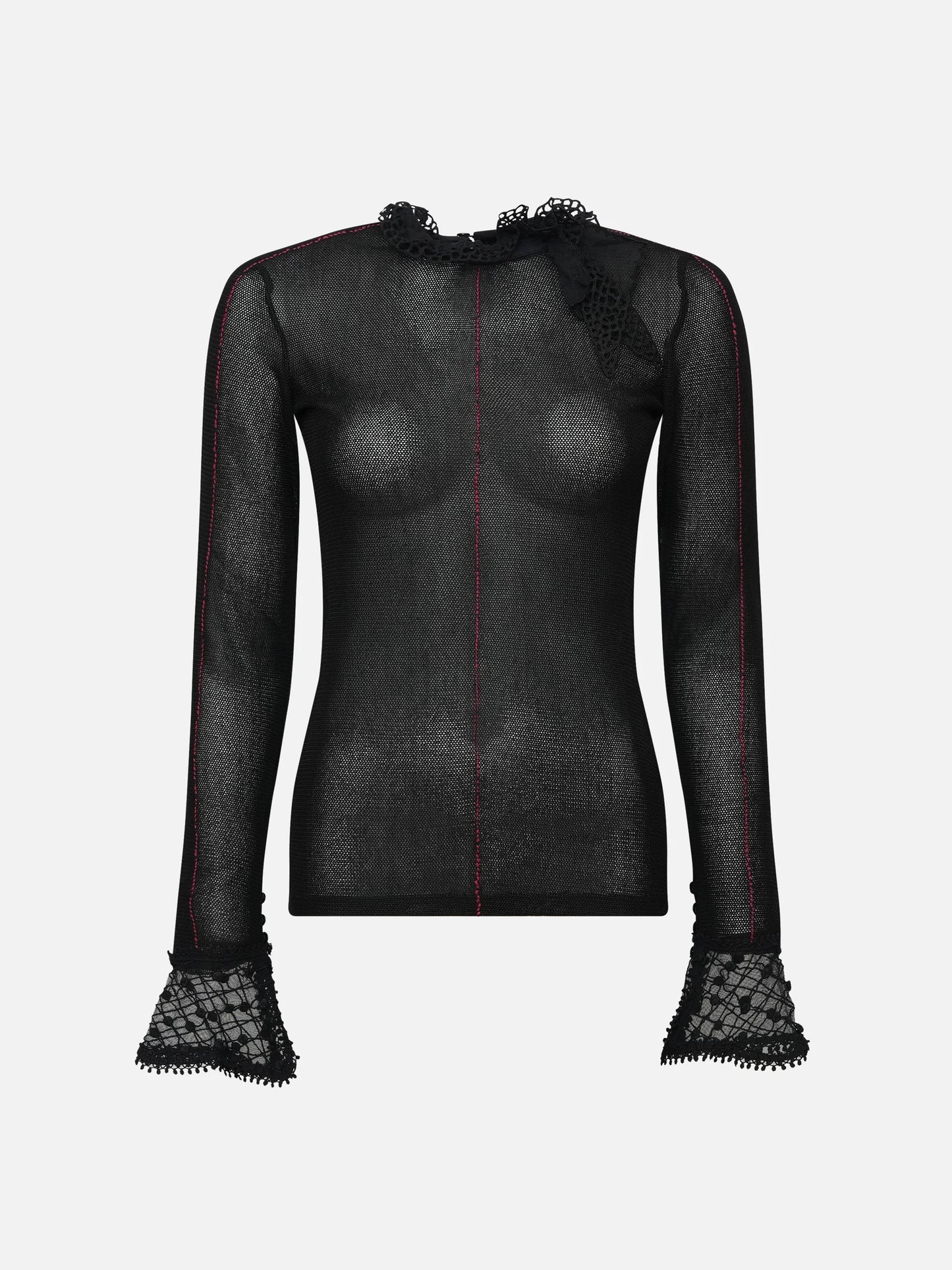 ISABEL MARANT - Sarah Top mit Spitzenbesatz für Damen in Schwarz - Black
