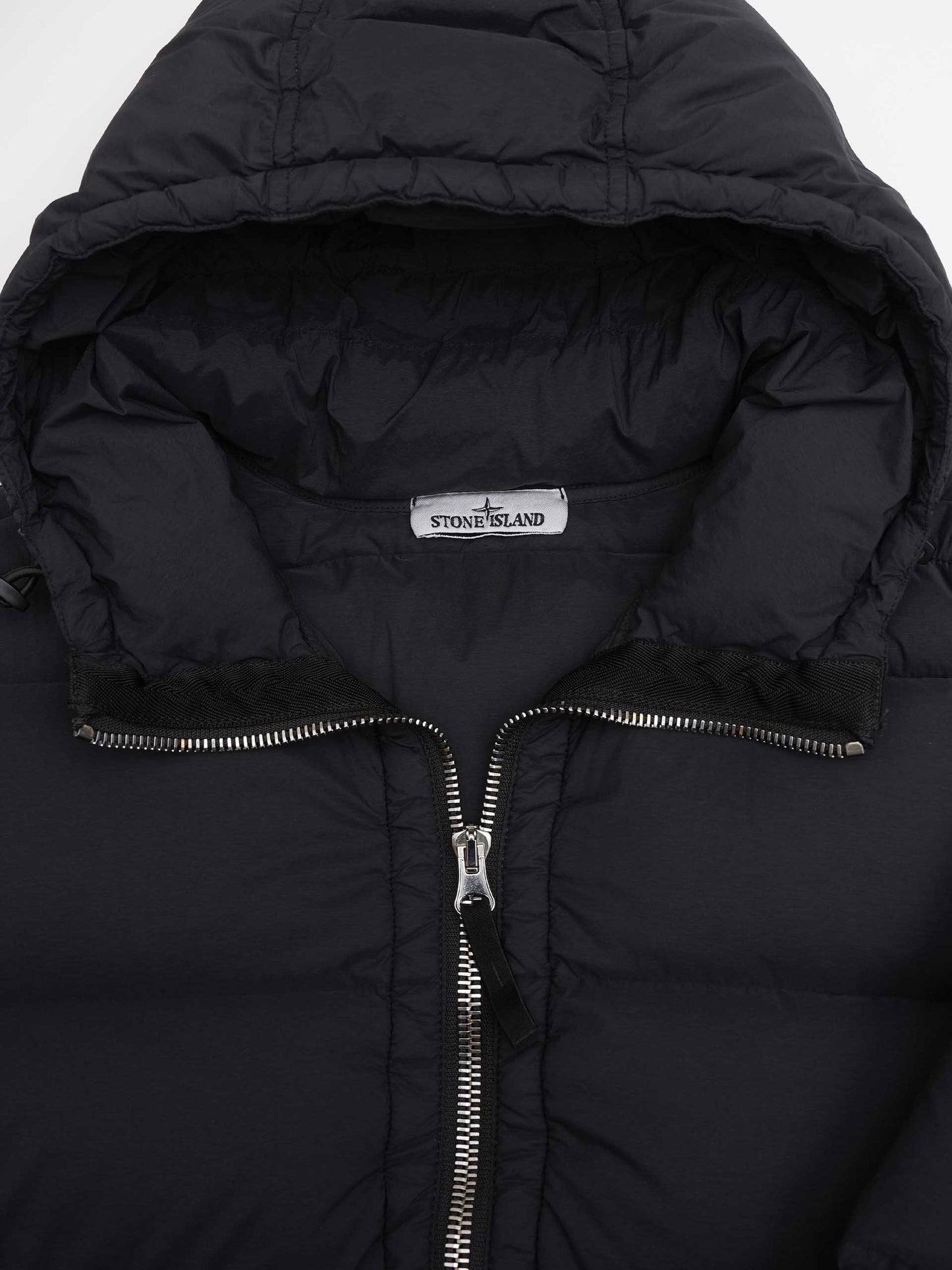 STONE ISLAND - Daunenjacke mit Kapuze für Herren in Schwarz - Black
