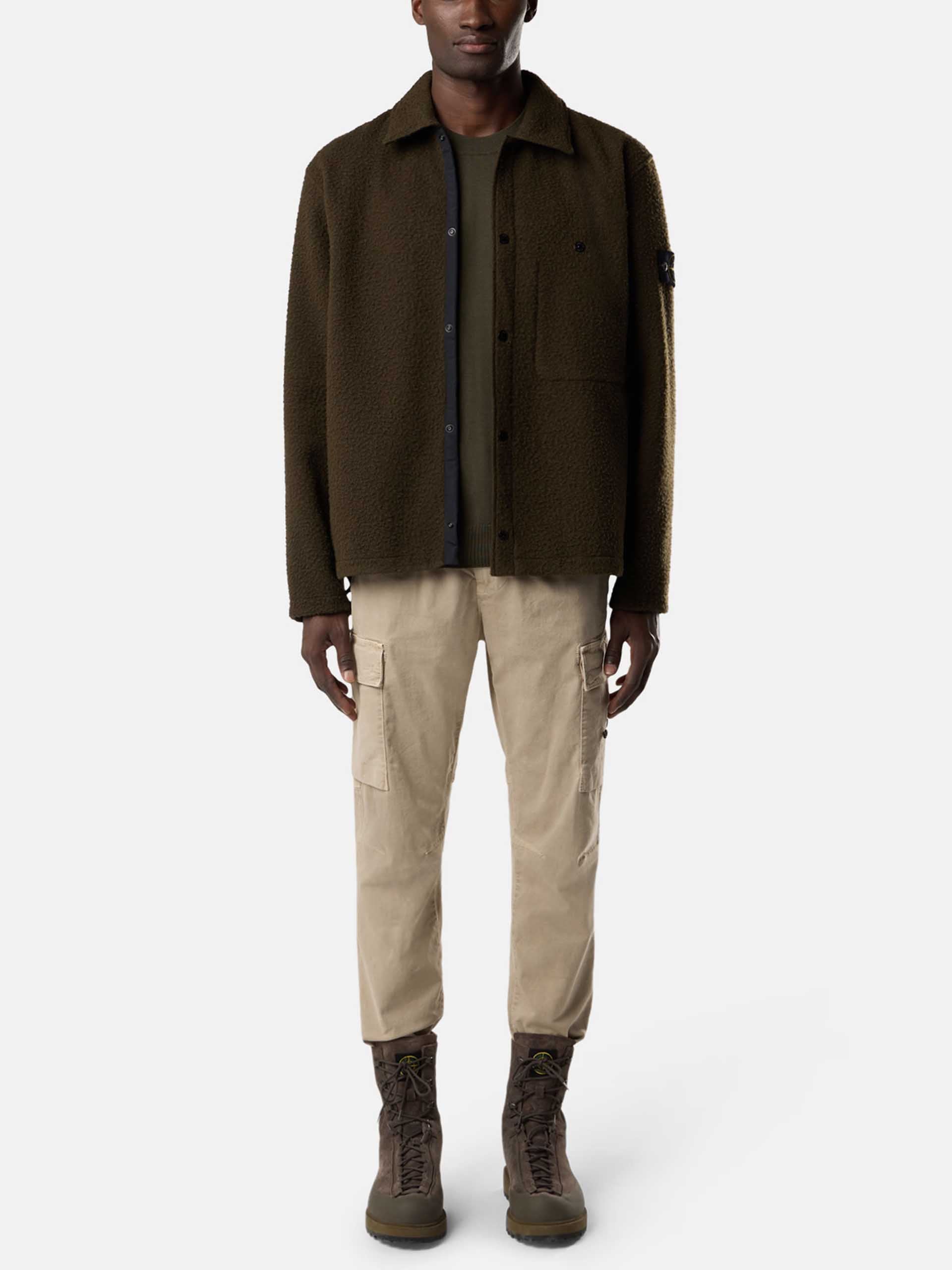 STONE ISLAND - Overshirt aus Wollgemisch für Herren