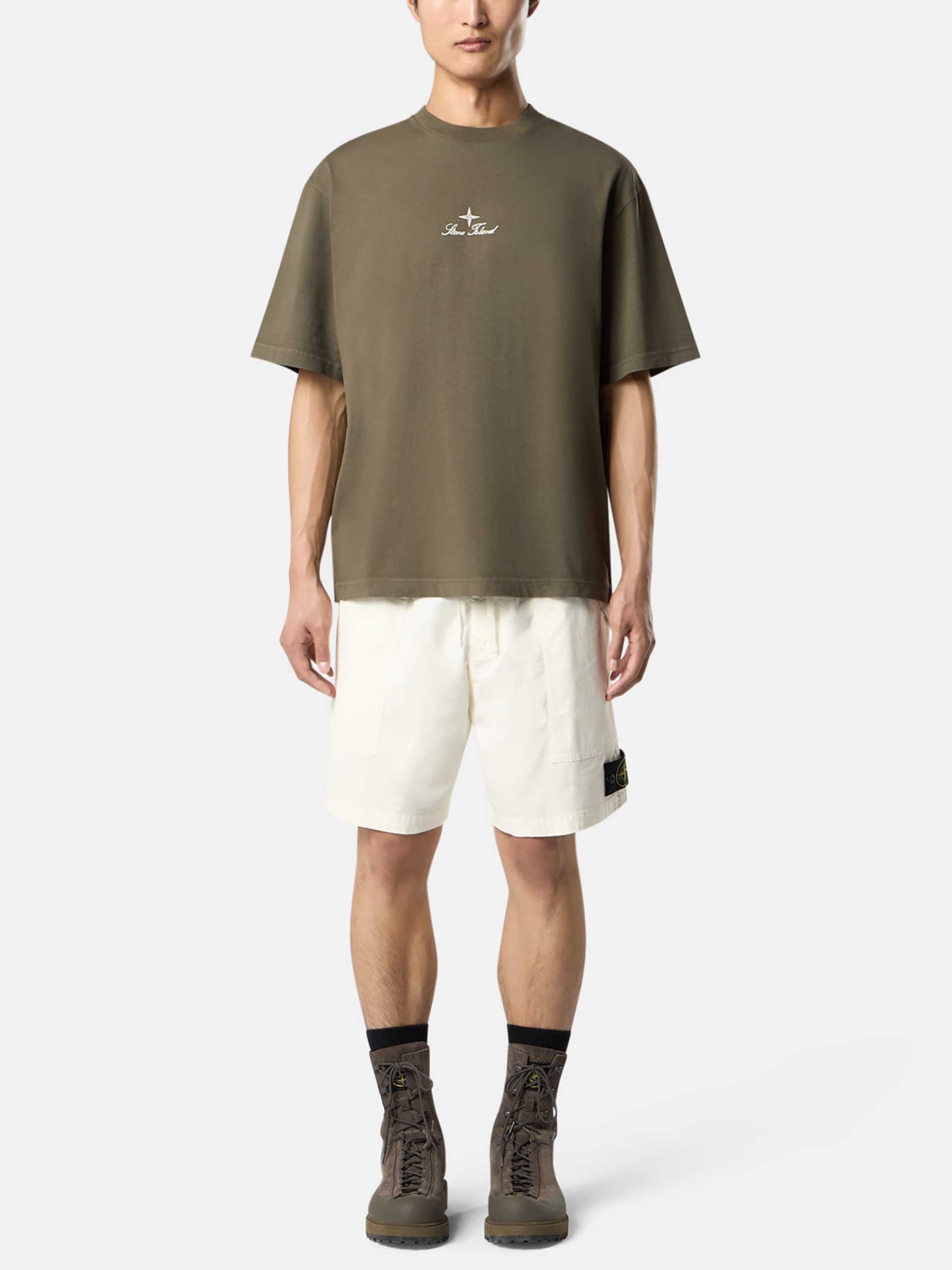 STONE ISLAND - T-Shirt mit Logo-Stickerei für Herren