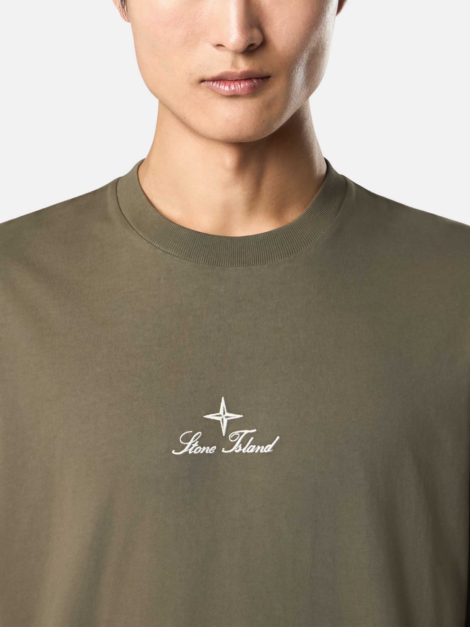 STONE ISLAND - T-Shirt mit Logo-Stickerei für Herren