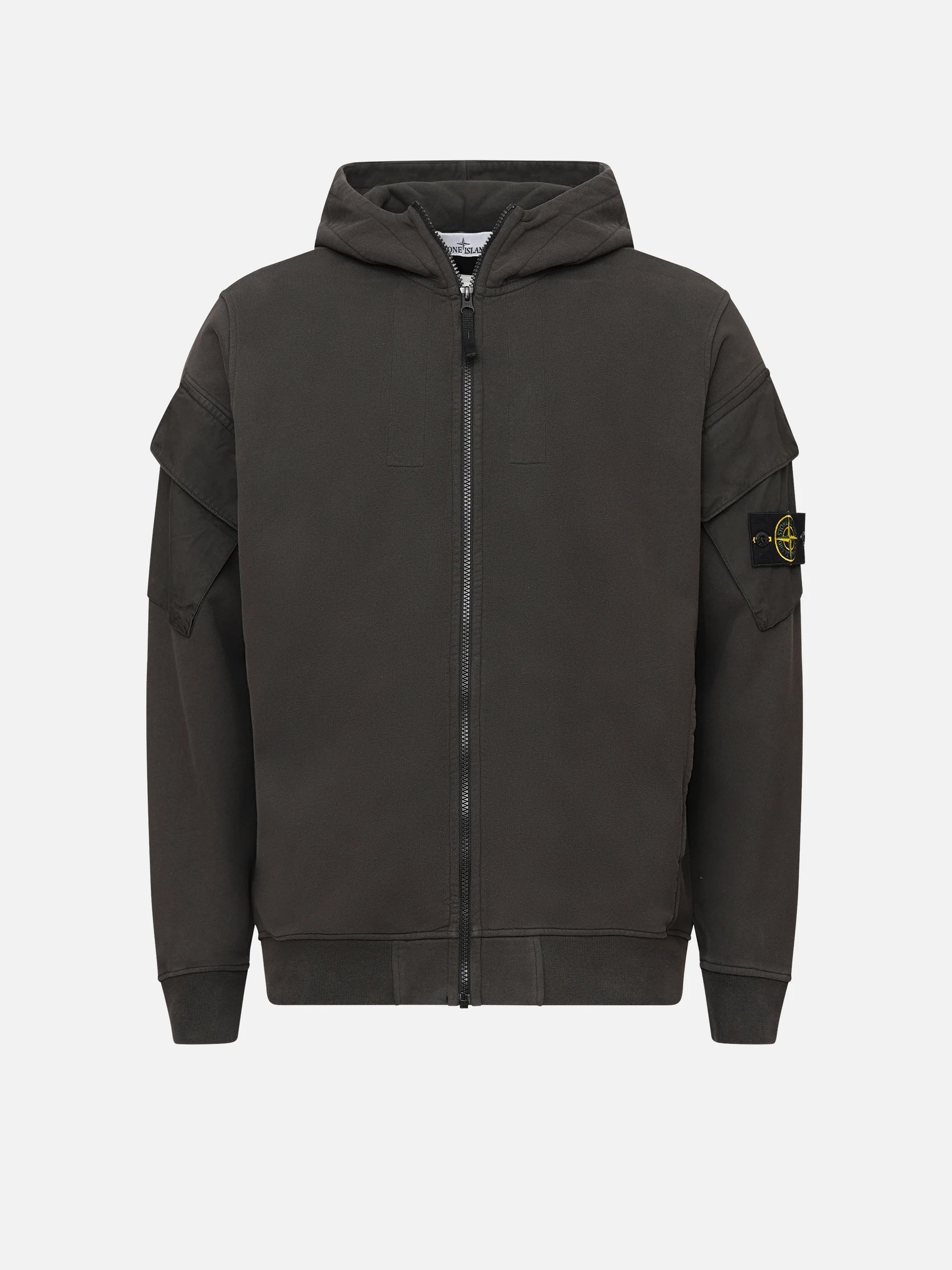 STONE ISLAND - Zip-Hoodie mit Logo-Patch für Herren
