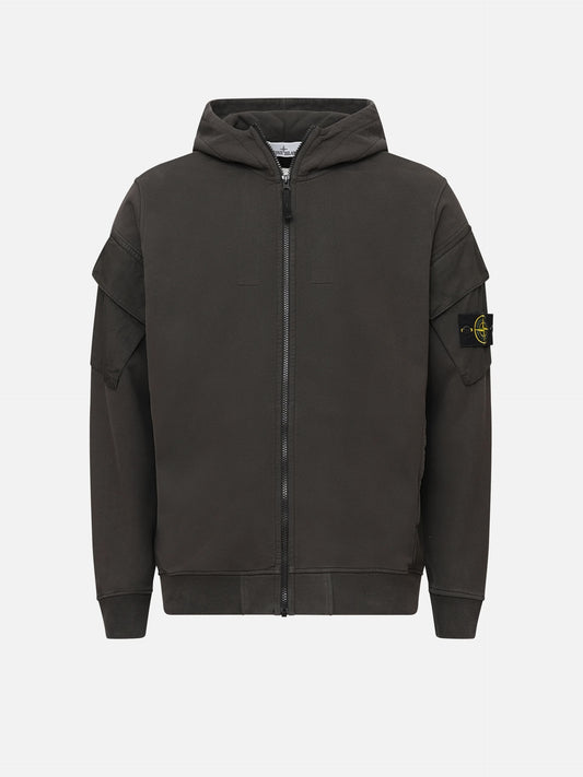 STONE ISLAND - Zip-Hoodie mit Logo-Patch für Herren