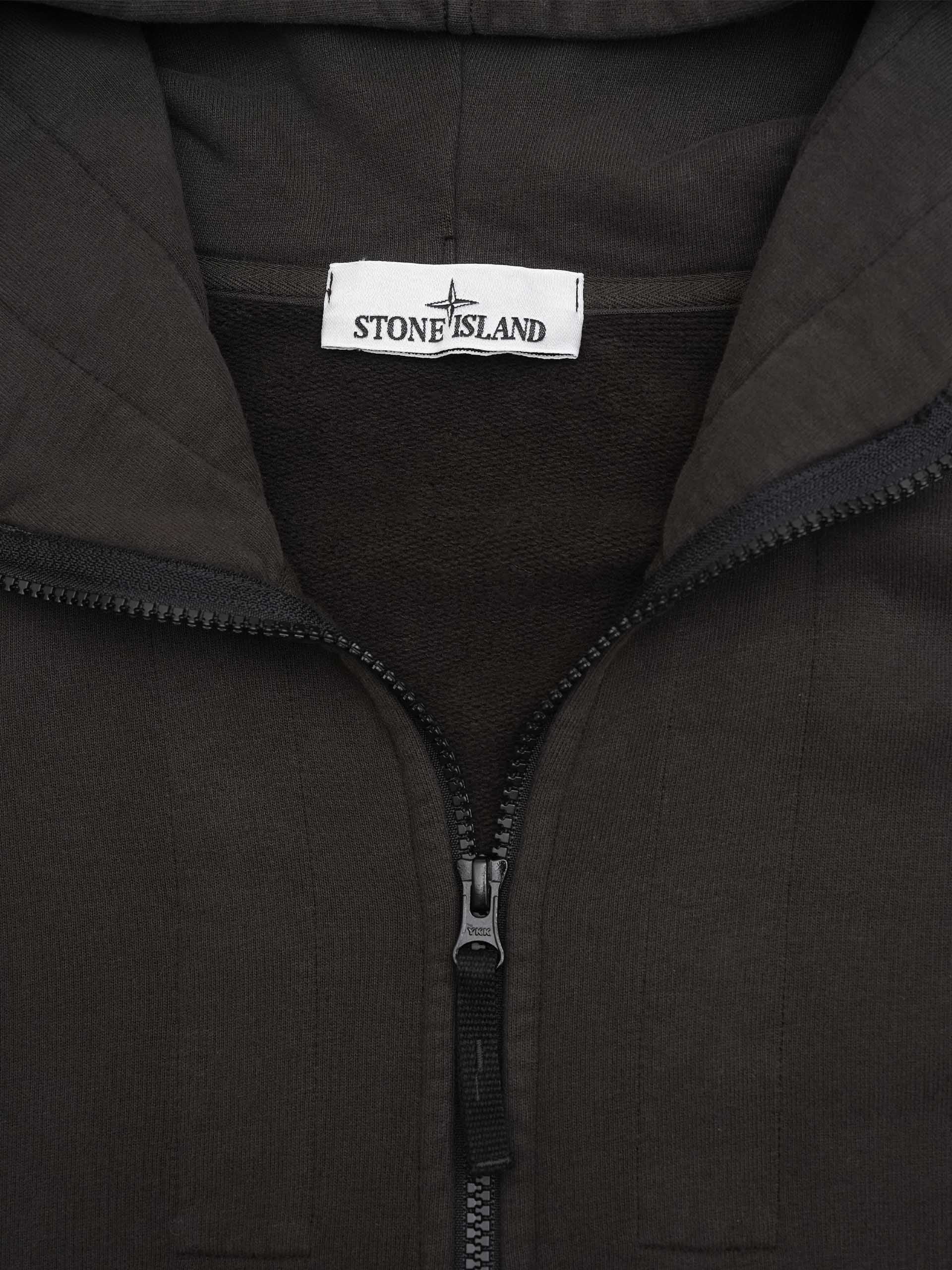 STONE ISLAND - Zip-Hoodie mit Logo-Patch für Herren