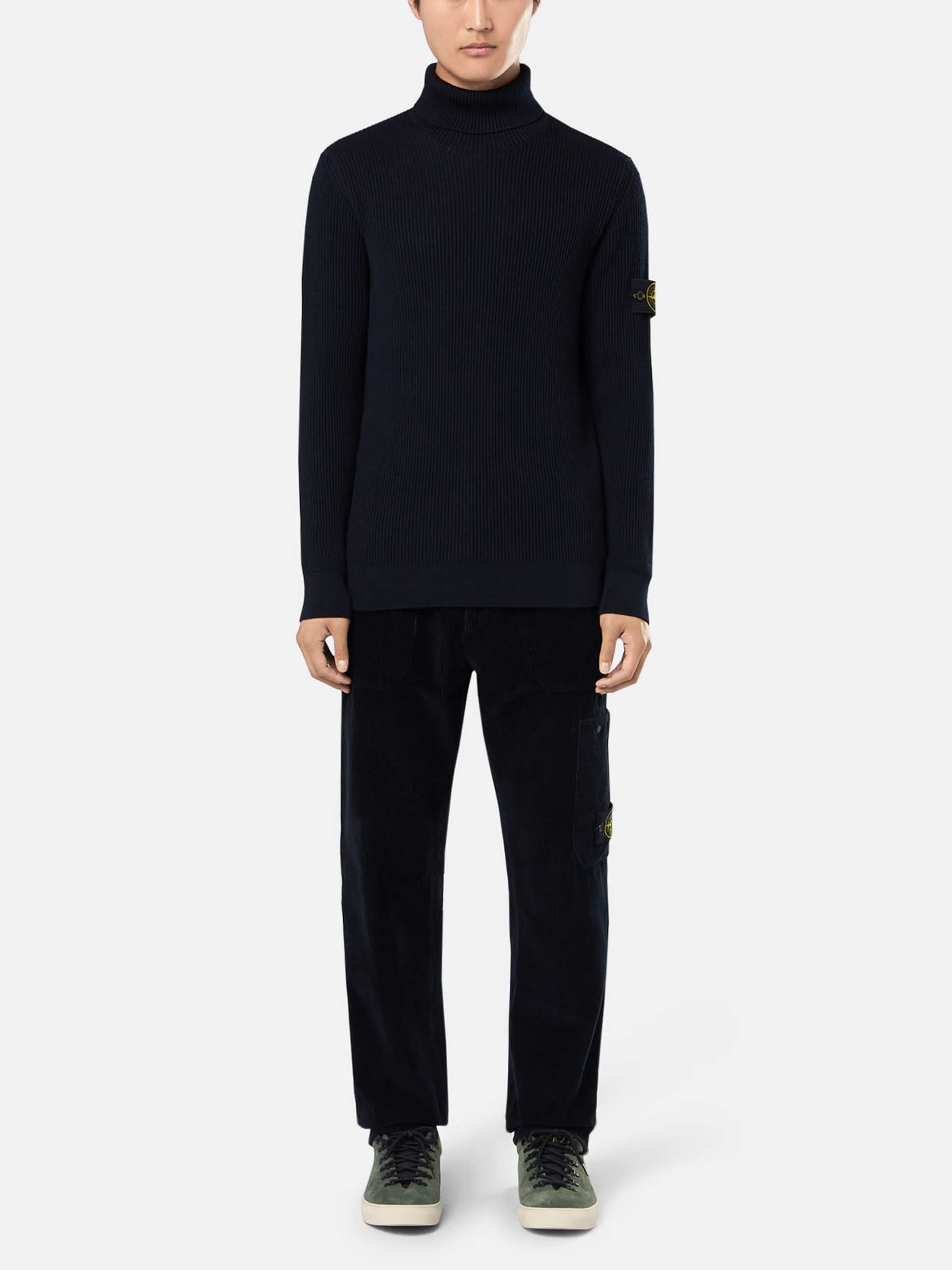 STONE ISLAND - Gerippter Rollkragenpullover für Herren