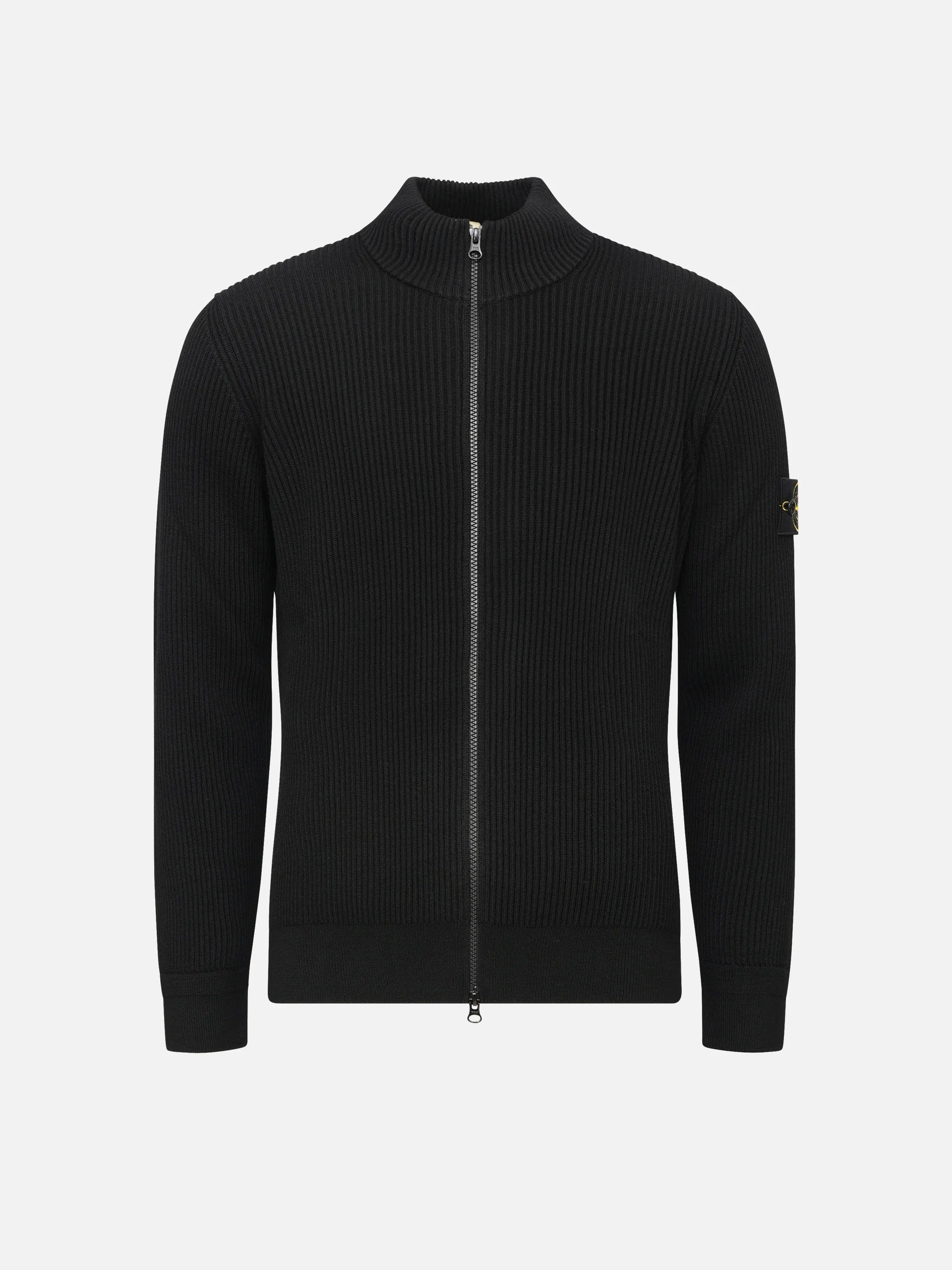 STONE ISLAND - Strickjacke aus gerippter Wolle für Herren