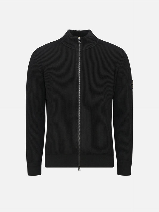 STONE ISLAND - Strickjacke aus gerippter Wolle für Herren