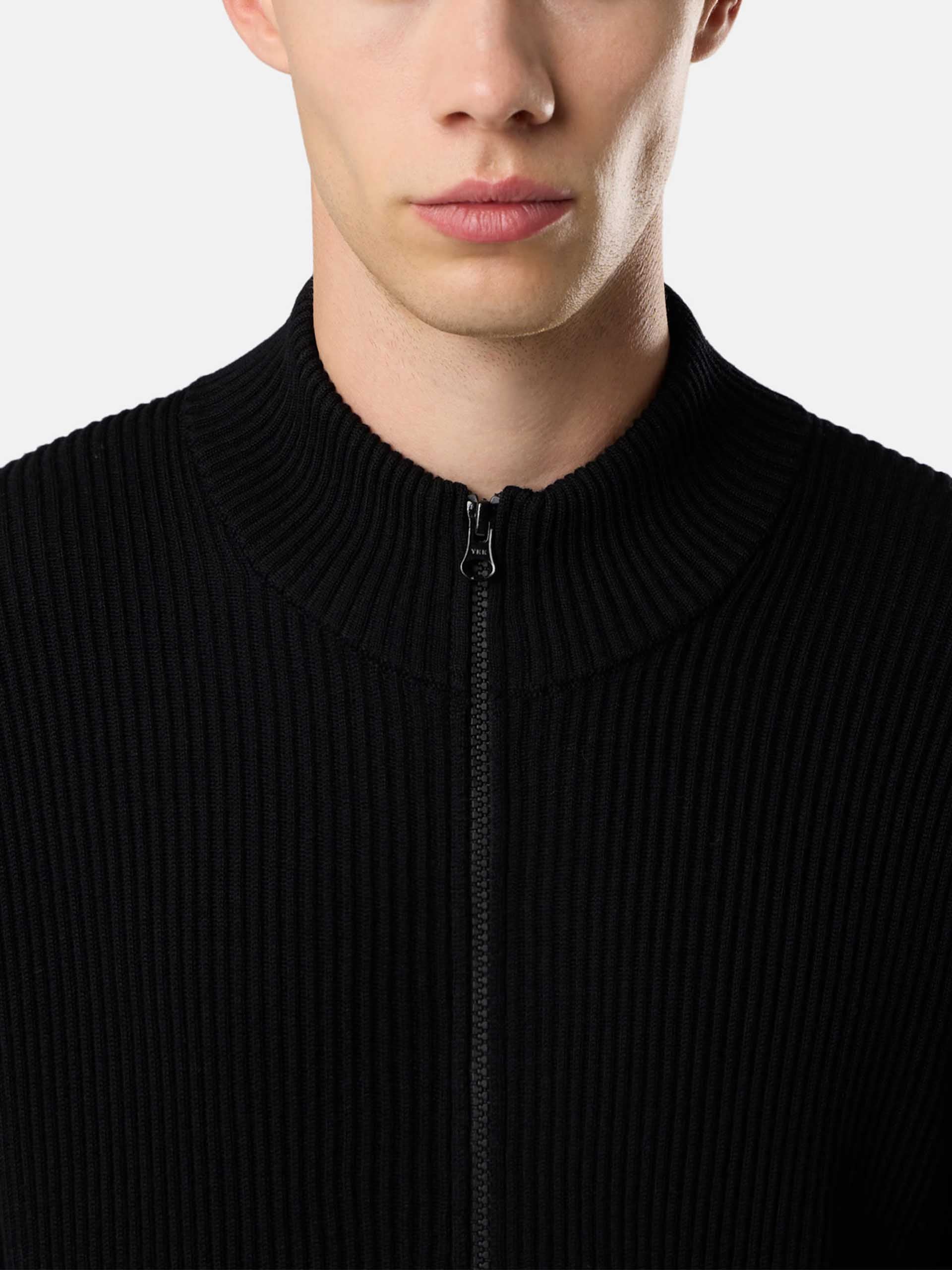 STONE ISLAND - Strickjacke aus gerippter Wolle für Herren