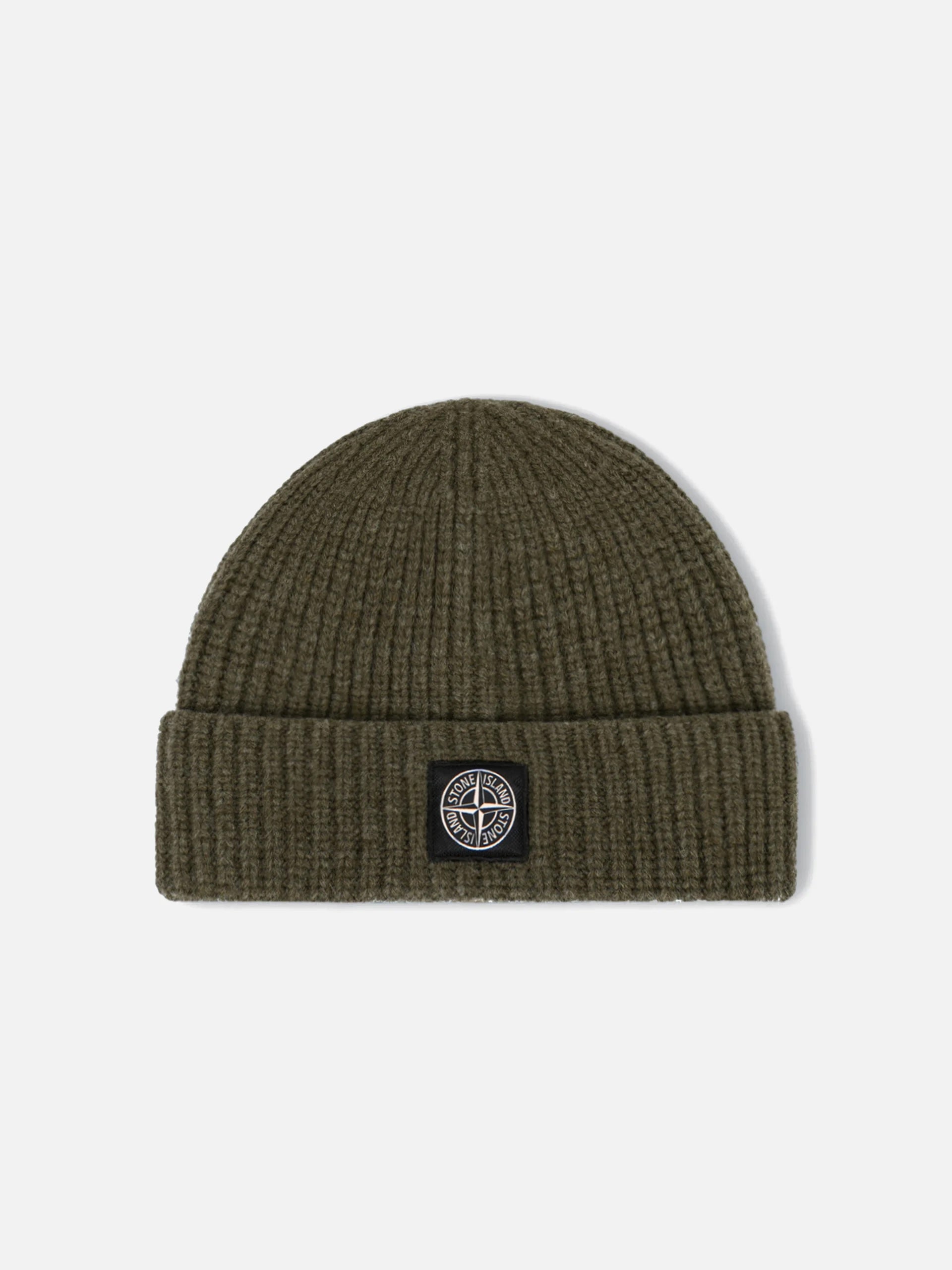 STONE ISLAND - Mütze mit Logo-Patch für Herren in Militärgrün - Military green