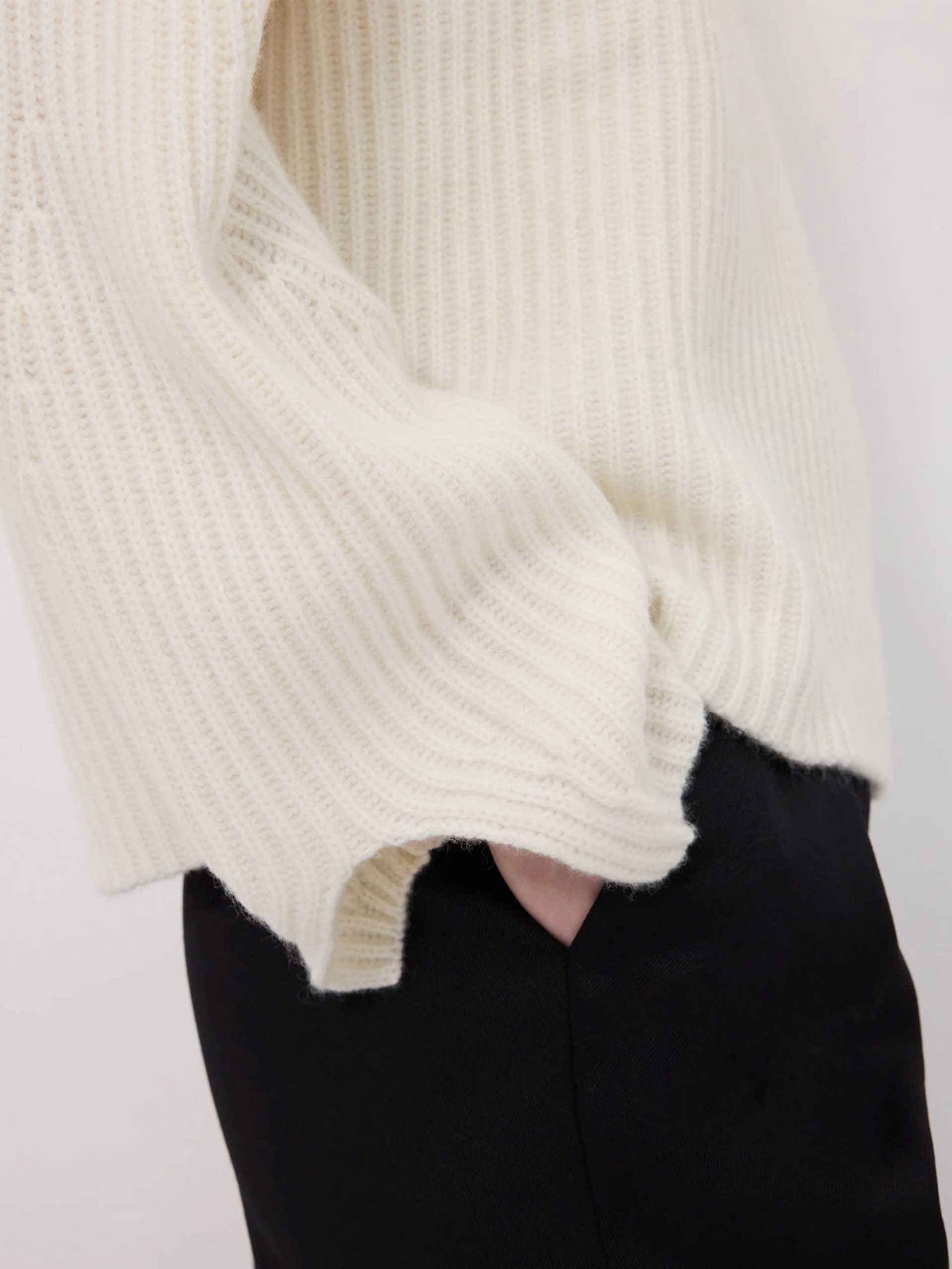 LOULOU DE SAISON - Axel Pullover aus Kaschmir für Damen in Cremeweiß - Cream white