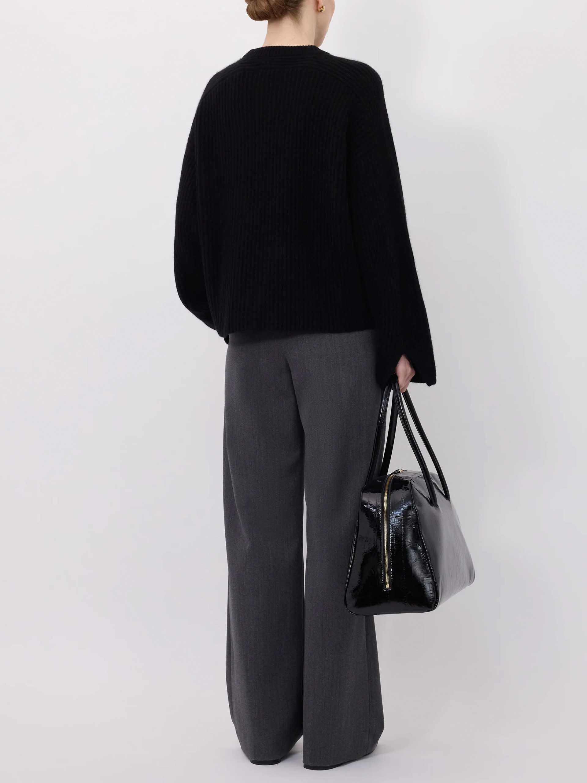 LOULOU DE SAISON - Axel Pullover aus Kaschmir für Damen in Schwarz - Black