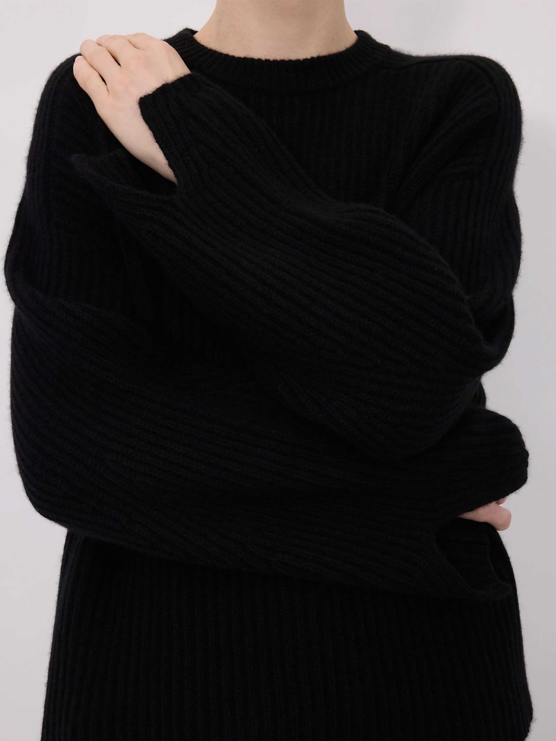 LOULOU DE SAISON - Axel Pullover aus Kaschmir für Damen in Schwarz - Black