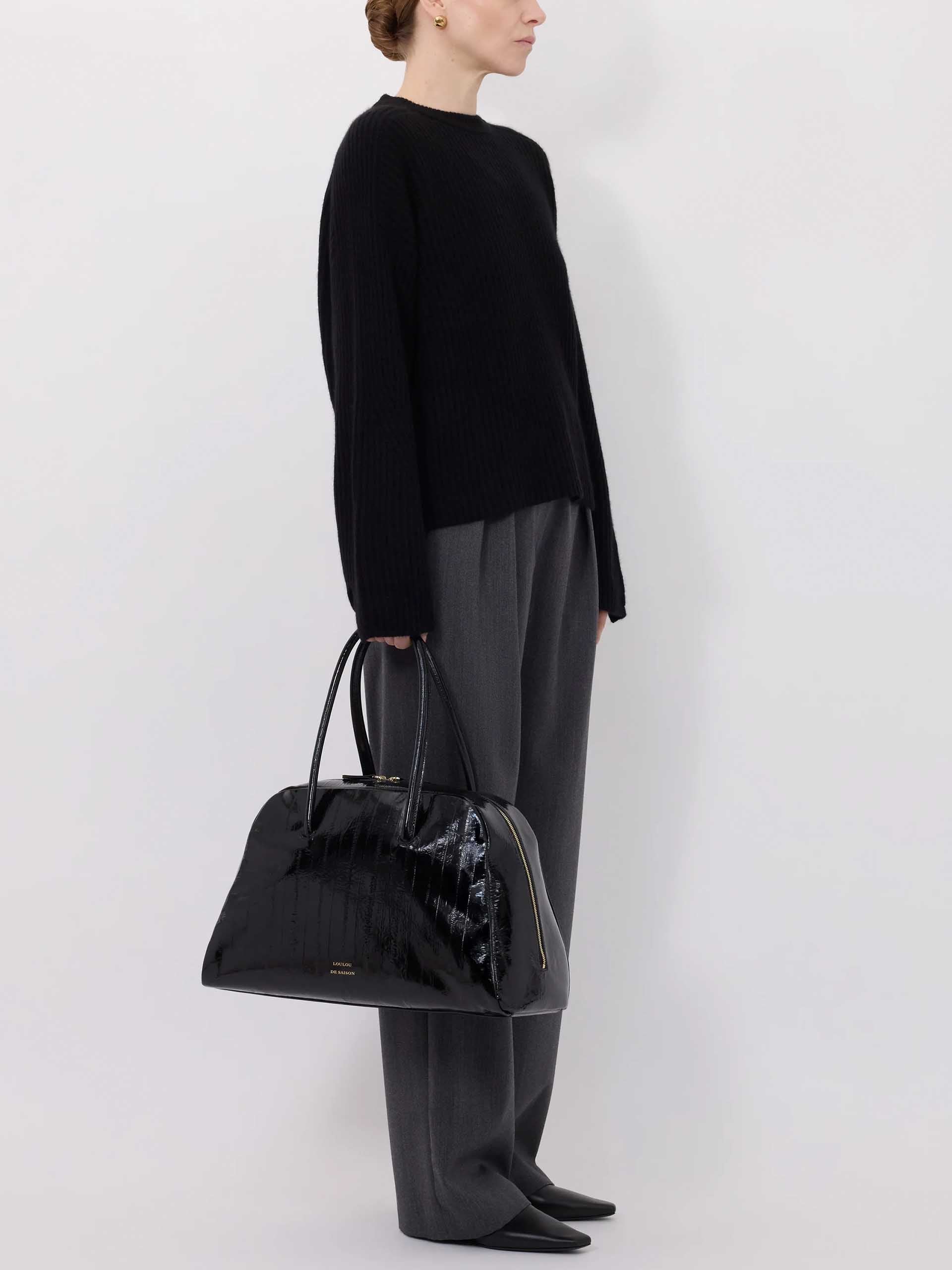 LOULOU DE SAISON - Axel Pullover aus Kaschmir für Damen in Schwarz - Black
