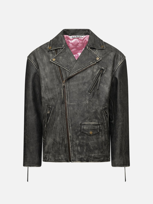 ACNE STUDIOS - Biker-Lederjacke mit Logo für Herren