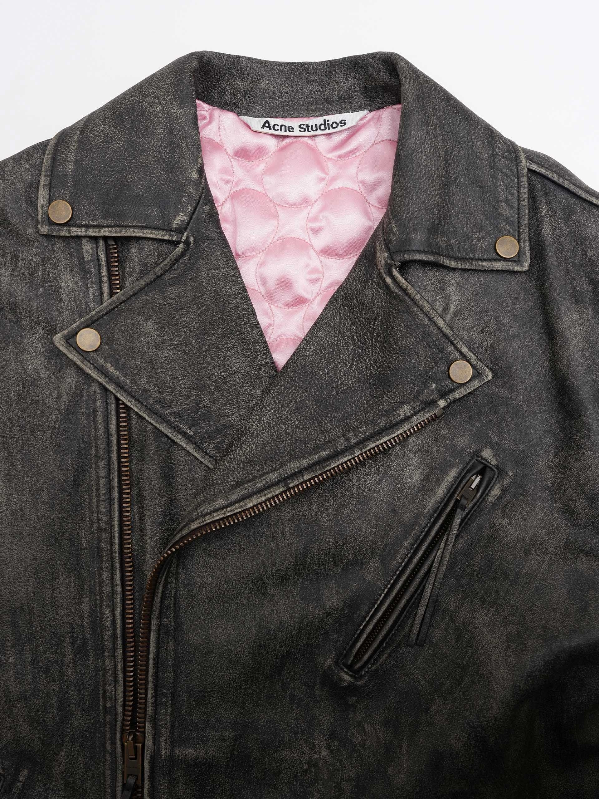 ACNE STUDIOS - Biker-Lederjacke mit Logo für Herren