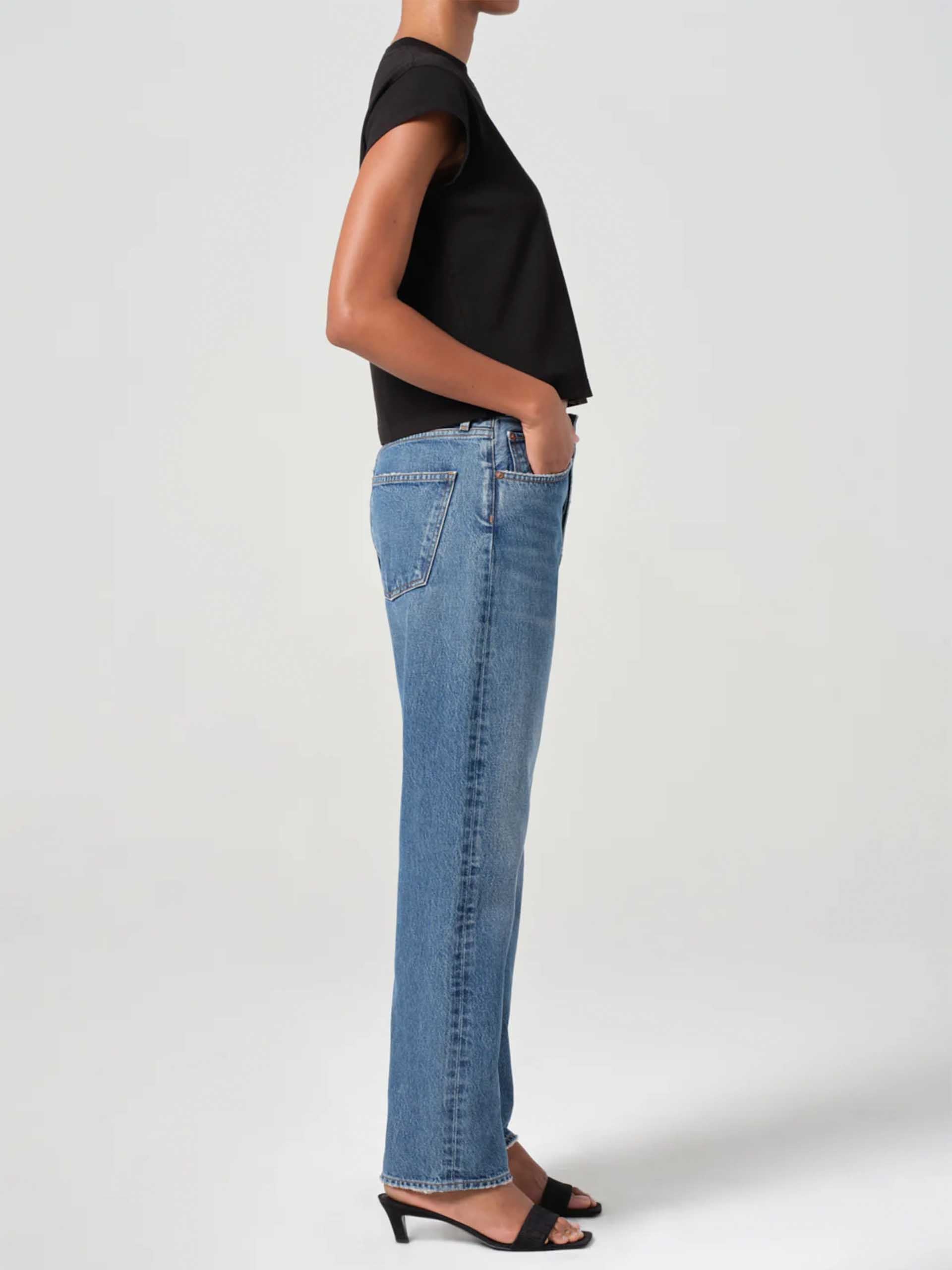 AGOLDE - Mid-Rise Straight Jeans ’90s für Damen