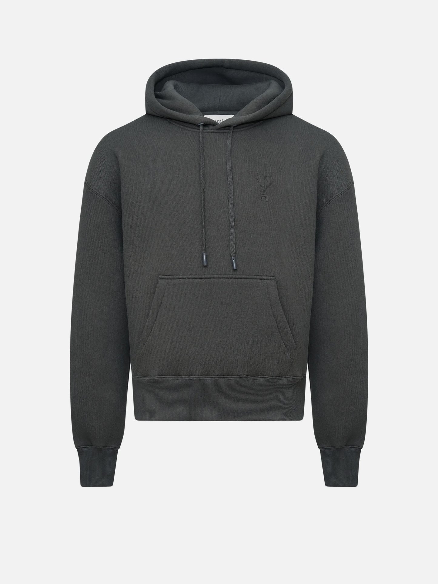 AMI PARIS - Ami De Coeur Hoodie mit Logo-Prägung in Anthrazitgrau - Anthracite grey