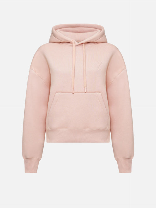 AMI PARIS - Ami De Coeur Hoodie mit Logo-Prägung in Rosa - Pink
