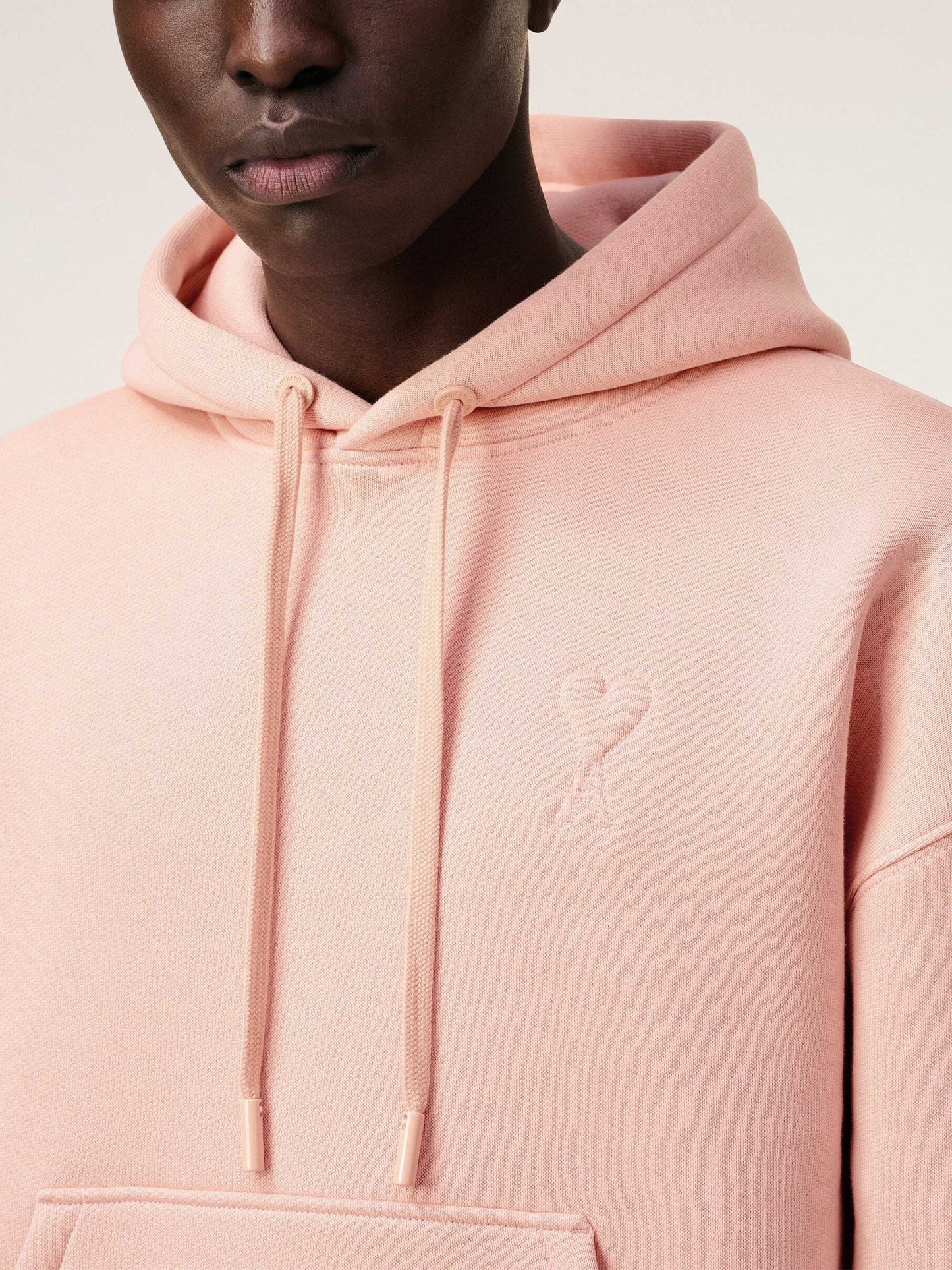 AMI PARIS - Ami De Coeur Hoodie mit Logo-Prägung in Rosa - Pink