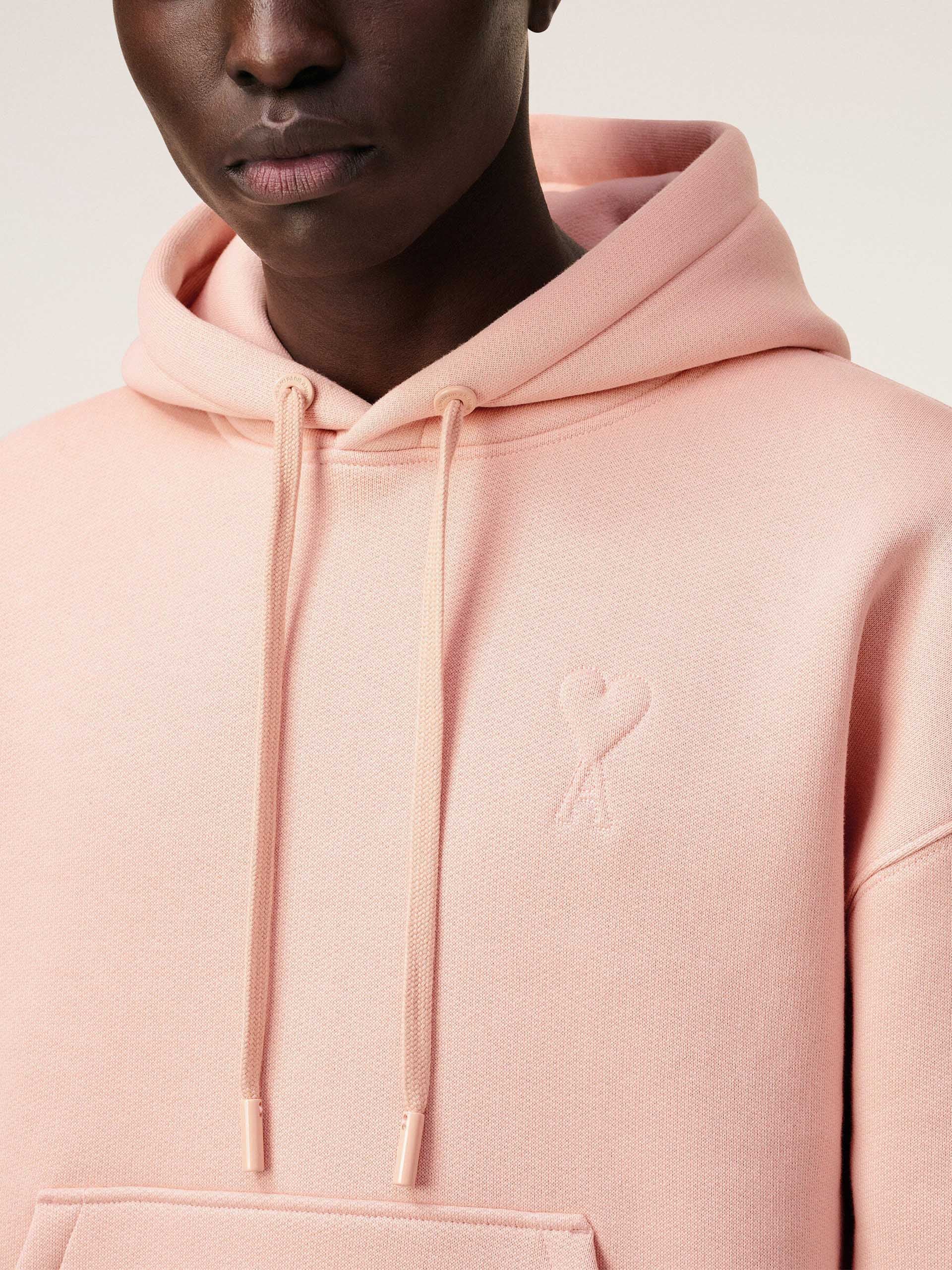 AMI PARIS - Ami De Coeur Hoodie mit Logo-Prägung in Rosa - Pink