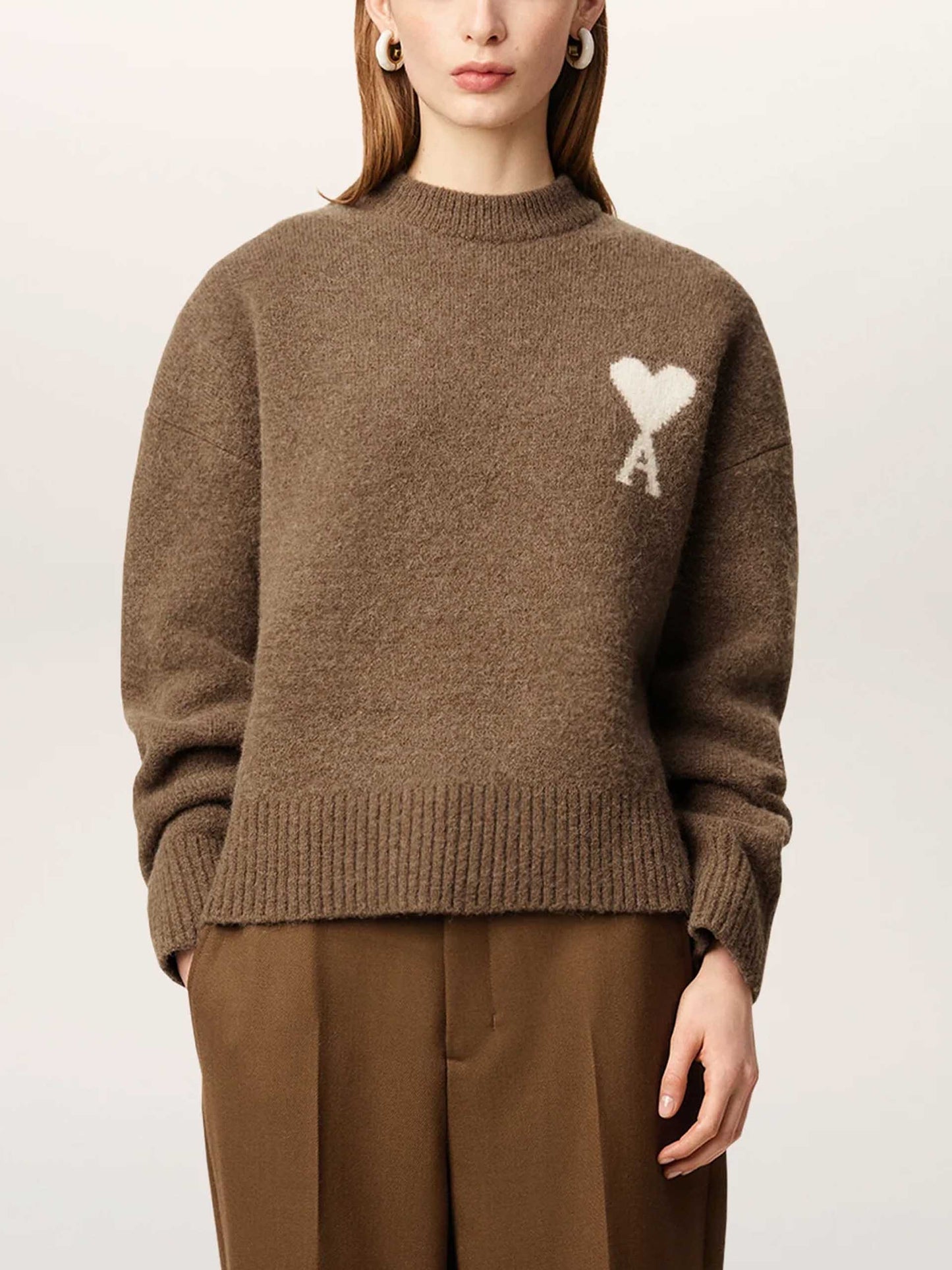 AMI PARIS - Ami De Coeur Pullover aus Alpakawolle