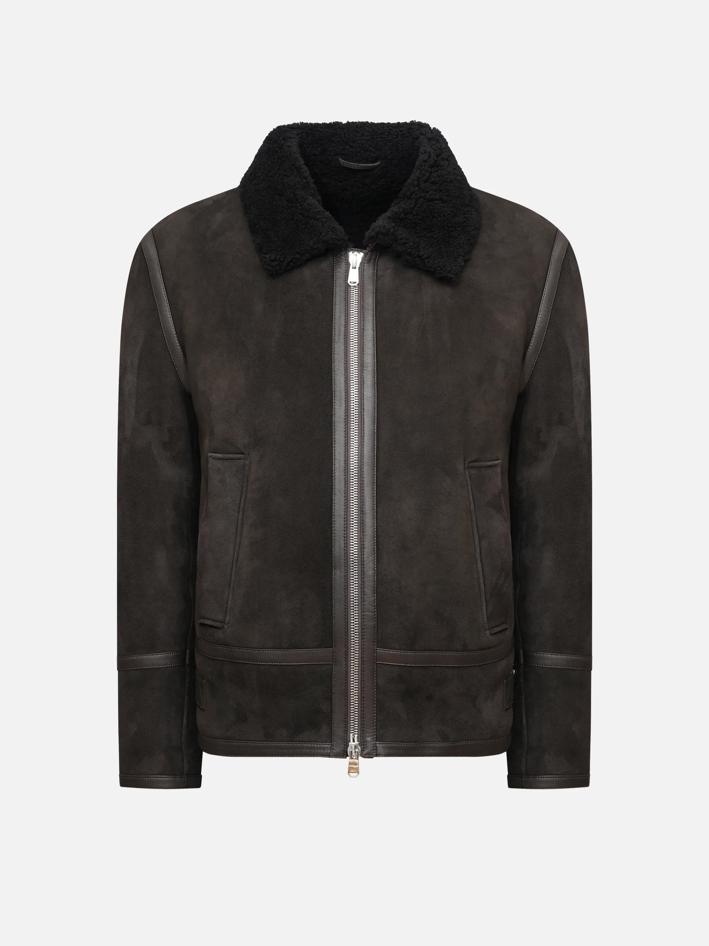 DONDUP - Shearling-Jacke aus Veloursleder für Herren