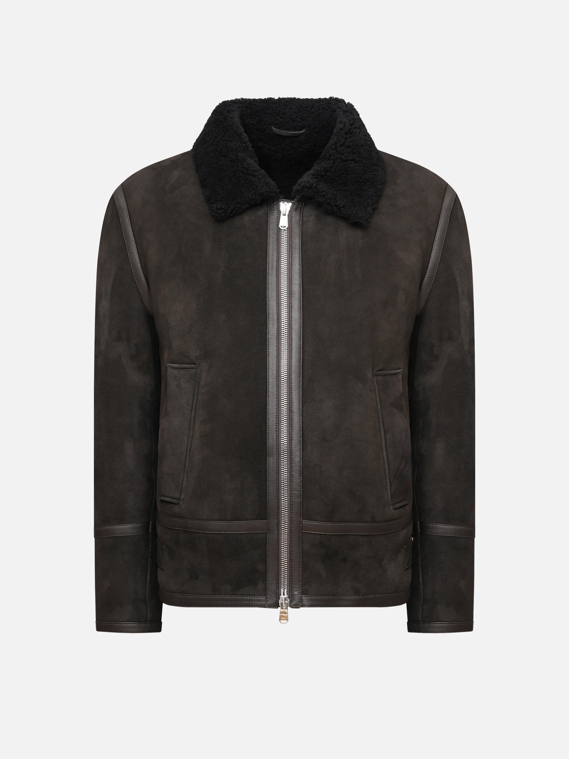 DONDUP - Shearling-Jacke aus Veloursleder für Herren