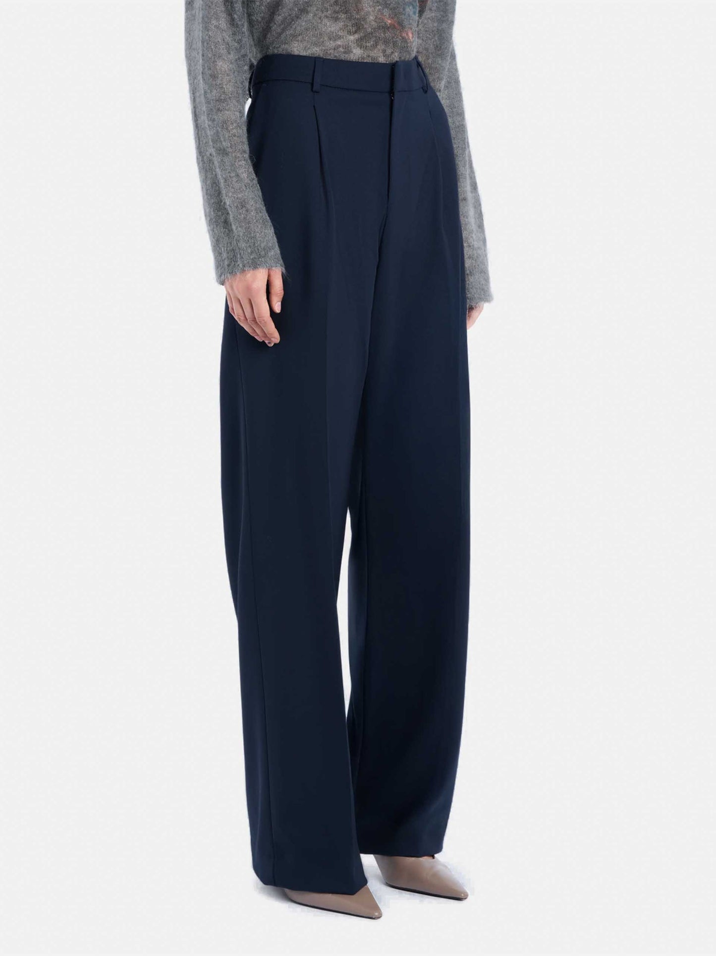 DONDUP - Hose Lia aus Wollgabardine für Damen