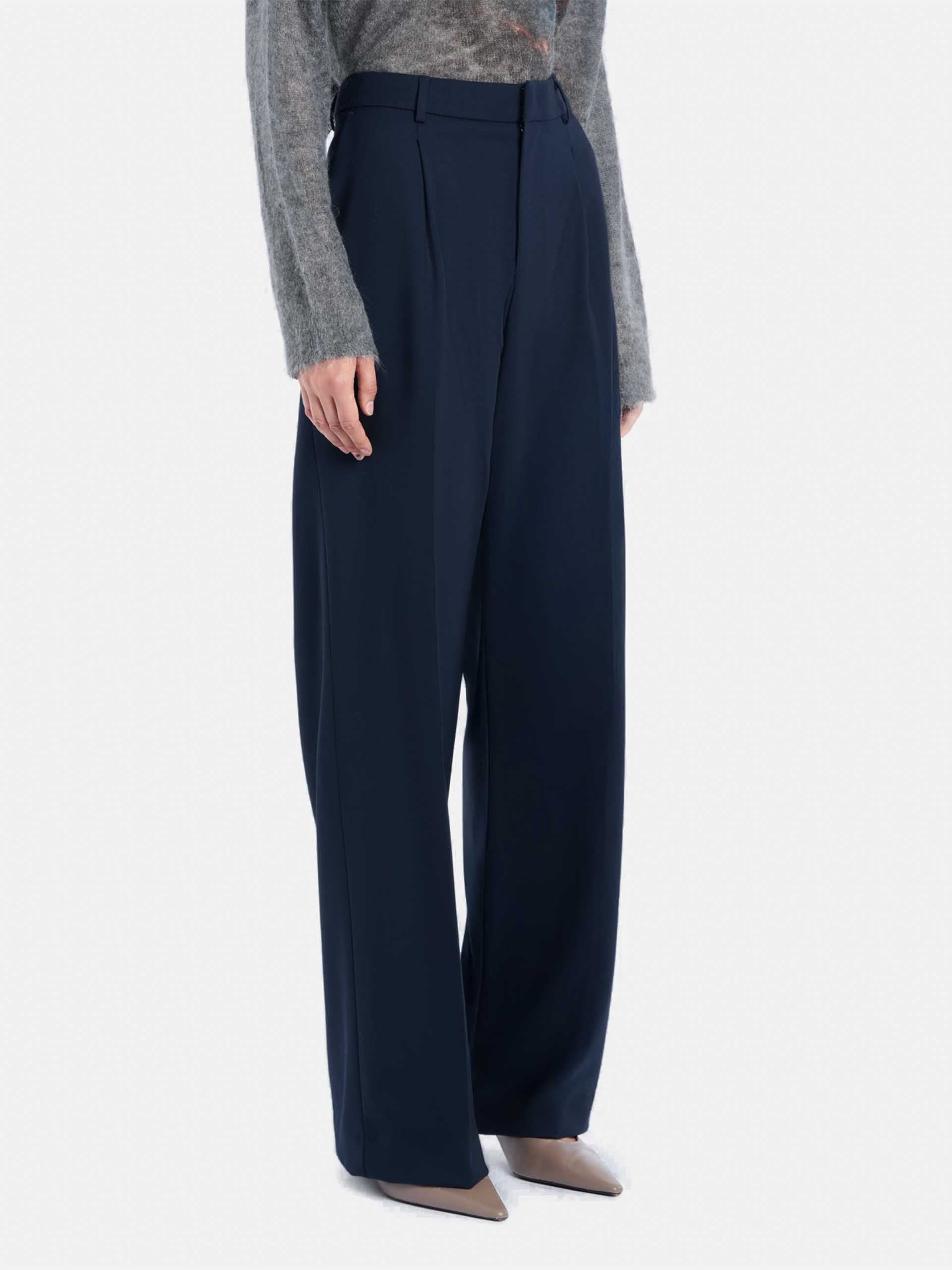 DONDUP - Hose Lia aus Wollgabardine für Damen