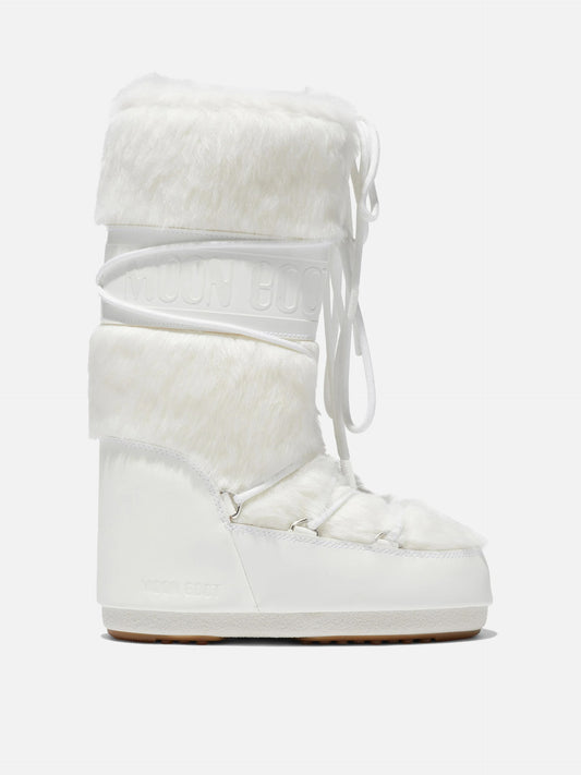 MOON BOOT - Icon hohe Kunstfell-Stiefel für Damen