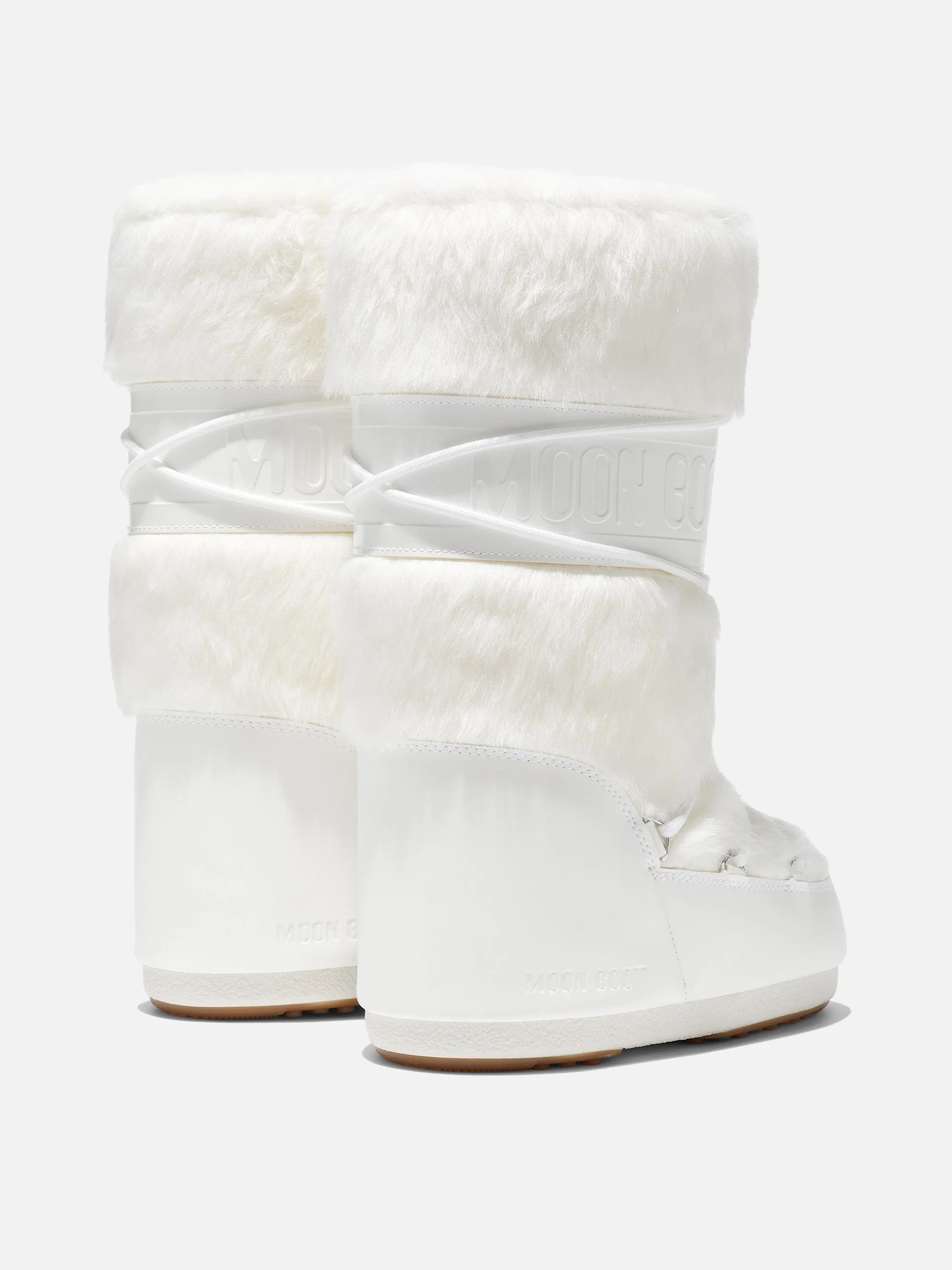 MOON BOOT - Icon hohe Kunstfell-Stiefel für Damen