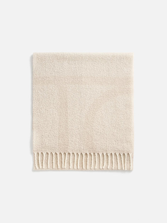 TOTEME - Schal mit Monogramm-Logo für Damen in Ecru / Weiß - Ecru / White